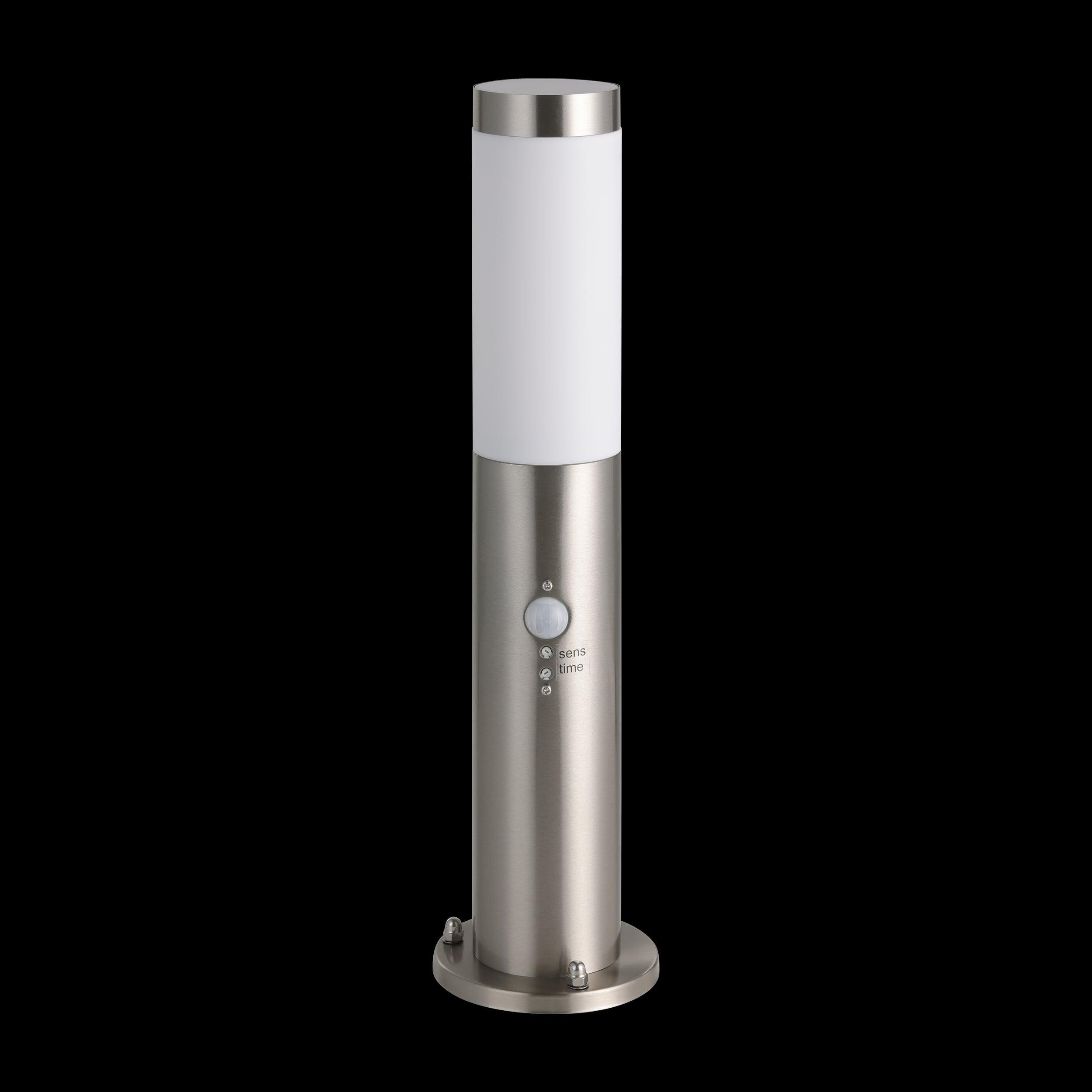 Eglo Helsinki 45cm Stainless Steel Outdoor Bollard Light with PIR Motion Sensor - IP44 Waterproof for Garden, Pathway, and Driveway Lighting