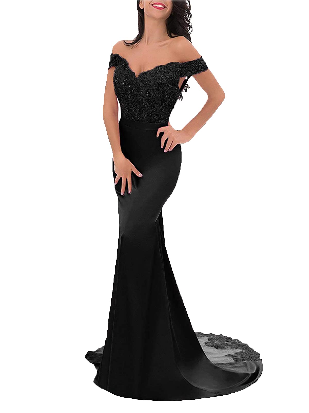 Elegant Mermaid Formal Party Dress for Women - Off Shoulder Long Bridesmaid Gown | Perfect for Weddings, Prom, Evening Events & Special Occasions