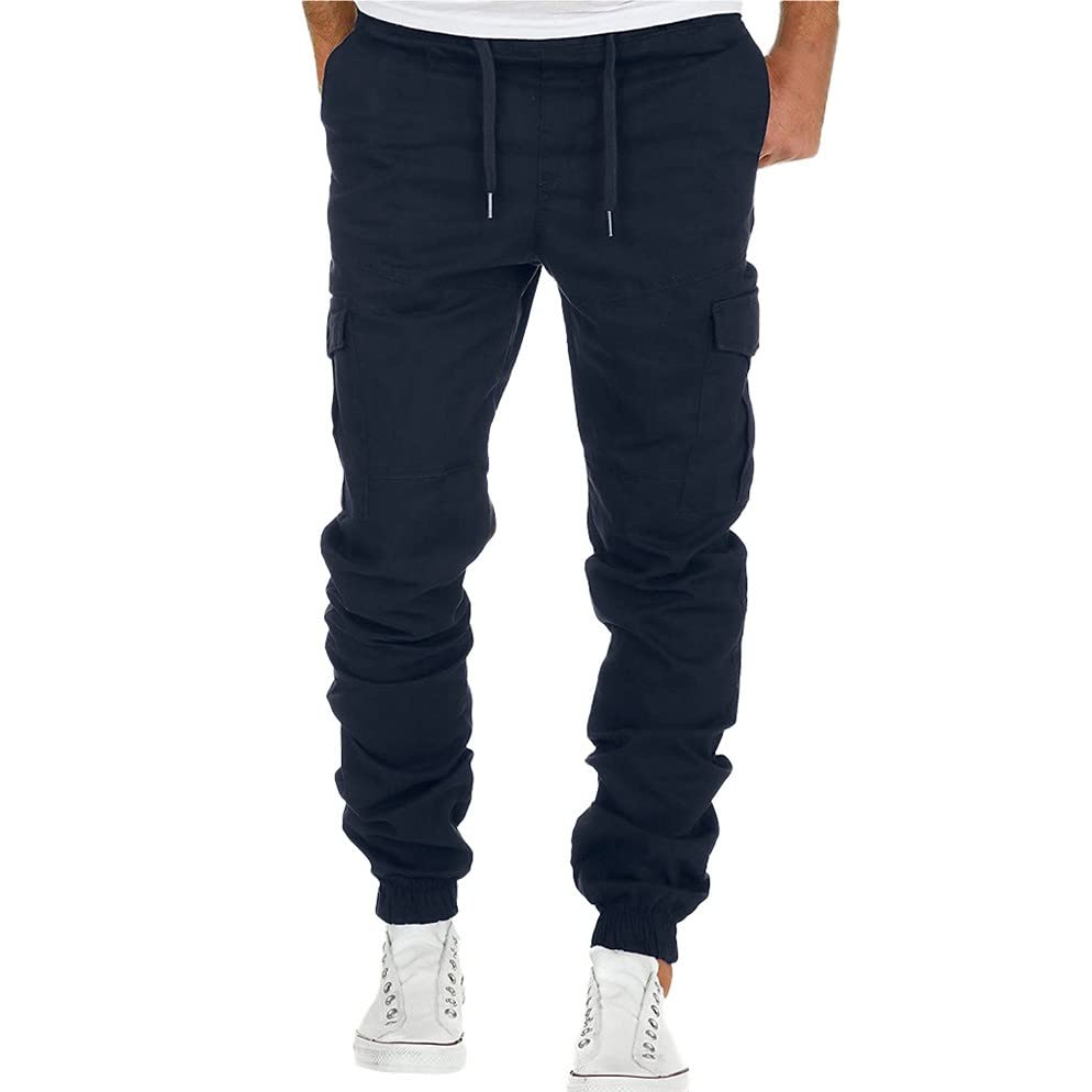 **Men's Drawstring Casual Sweatpants - Loose Fit Sport Bandage Pants in Multiple Colors | Perfect for Gym, Lounge & Everyday Wear**