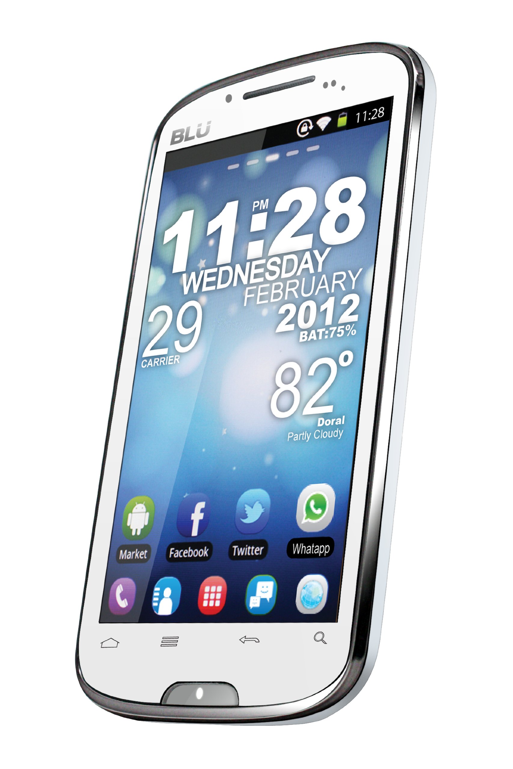 BLU Studio 5.3 D510 Unlocked GSM Smartphone - Dual SIM, Android 2.3 OS, 5MP Camera, 5.3