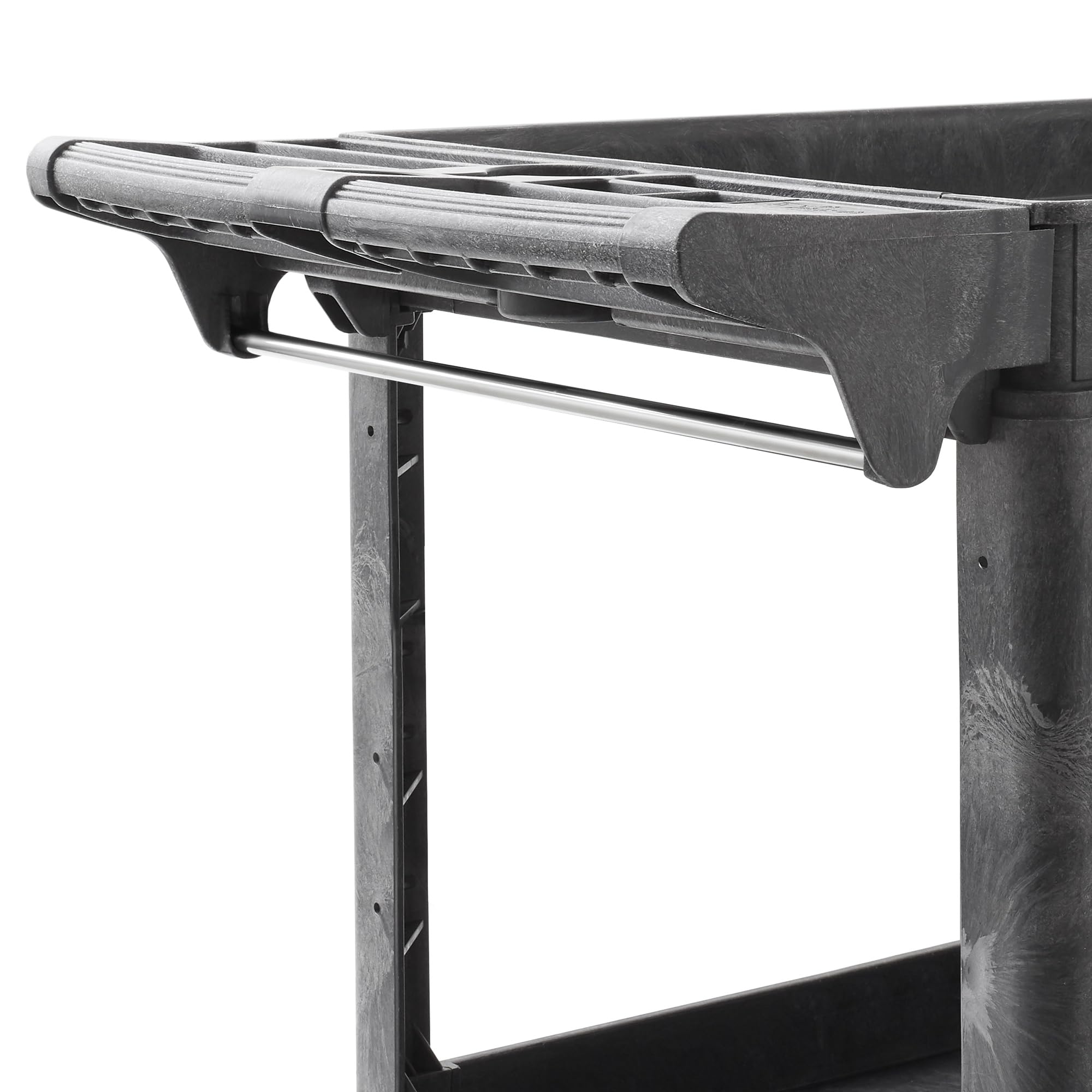 Heavy Duty 2-Tier Utility Service Cart with Wheels - 46