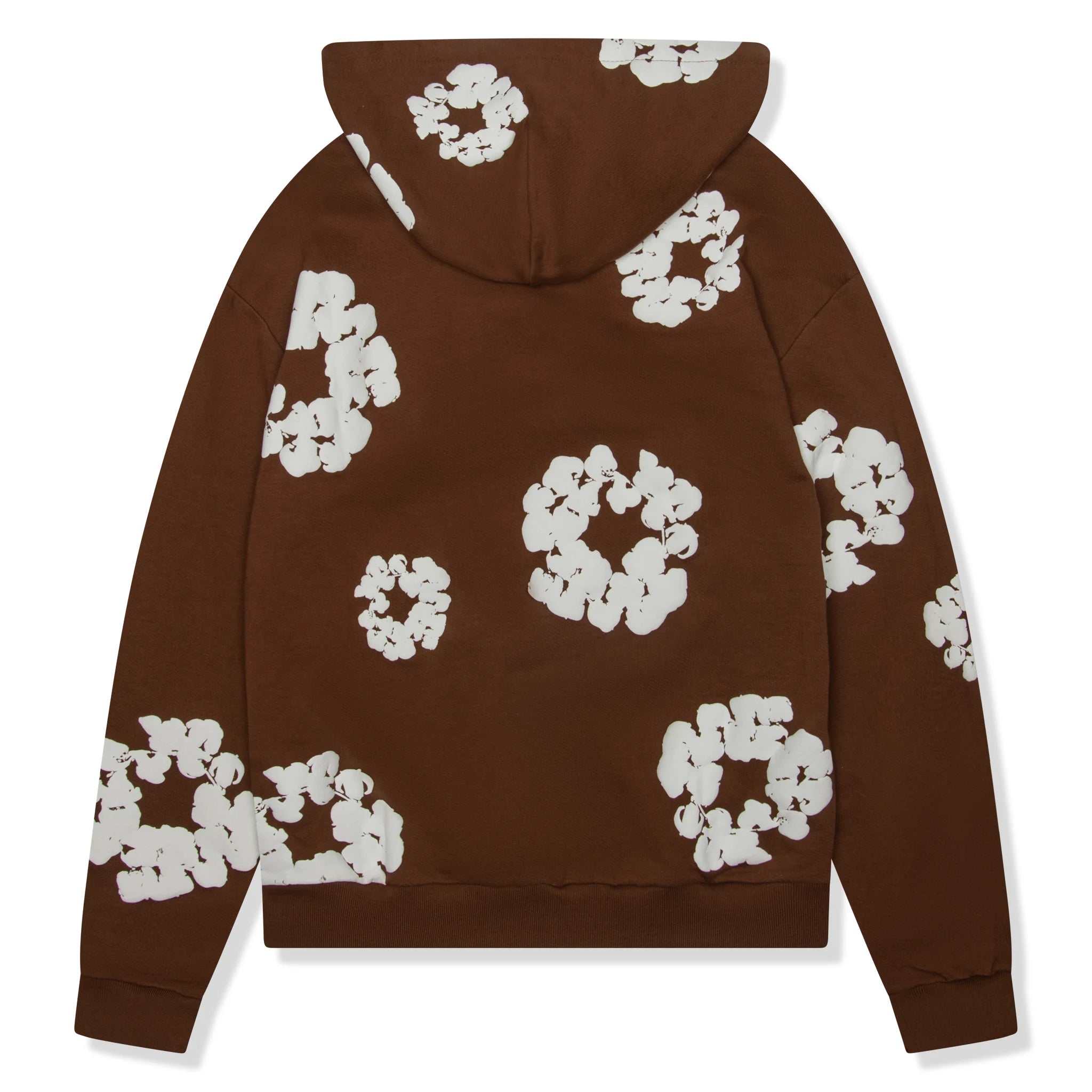 Denim Tears Cotton Wreath Brown Hoodie for Men - Streetwear Fashion Hooded Sweatshirt | Perfect for Casual Wear, Urban Style & Street Photography