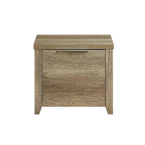 Modern Oak Bedside Table with Drawer - Nightstand for Bedroom, Living Room & Office - Compact Storage Furniture with Sleek Design