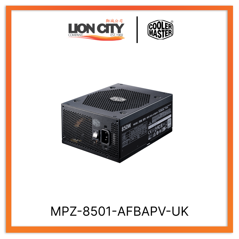 Cooler Master MPZ 8501 AFBAPV UK CM V Platinum 850W Full Modular Power Supply (10 Year Warranty) - High Performance PSU for Gaming PC, Workstation & Crypto Mining Rigs