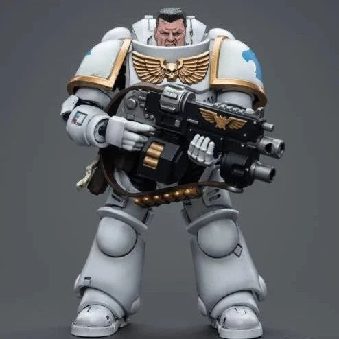 JOYTOY Warhammer 40k Space Marines White Consuls Intercessors Action Figure - Collectible Miniature for Tabletop Gaming, Display & Warhammer 40k Battles