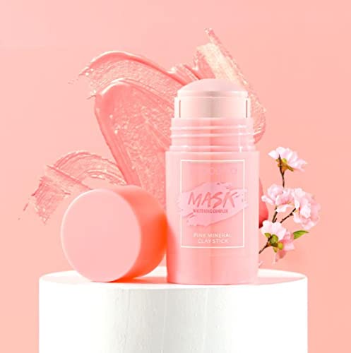 IGOODCO Pink Mineral Oil Control Anti Acne Face Mask Stick - Deep Cleansing & Purifying for Oily & Acne-Prone Skin - Perfect for Daily Skincare & Post-Workout Use