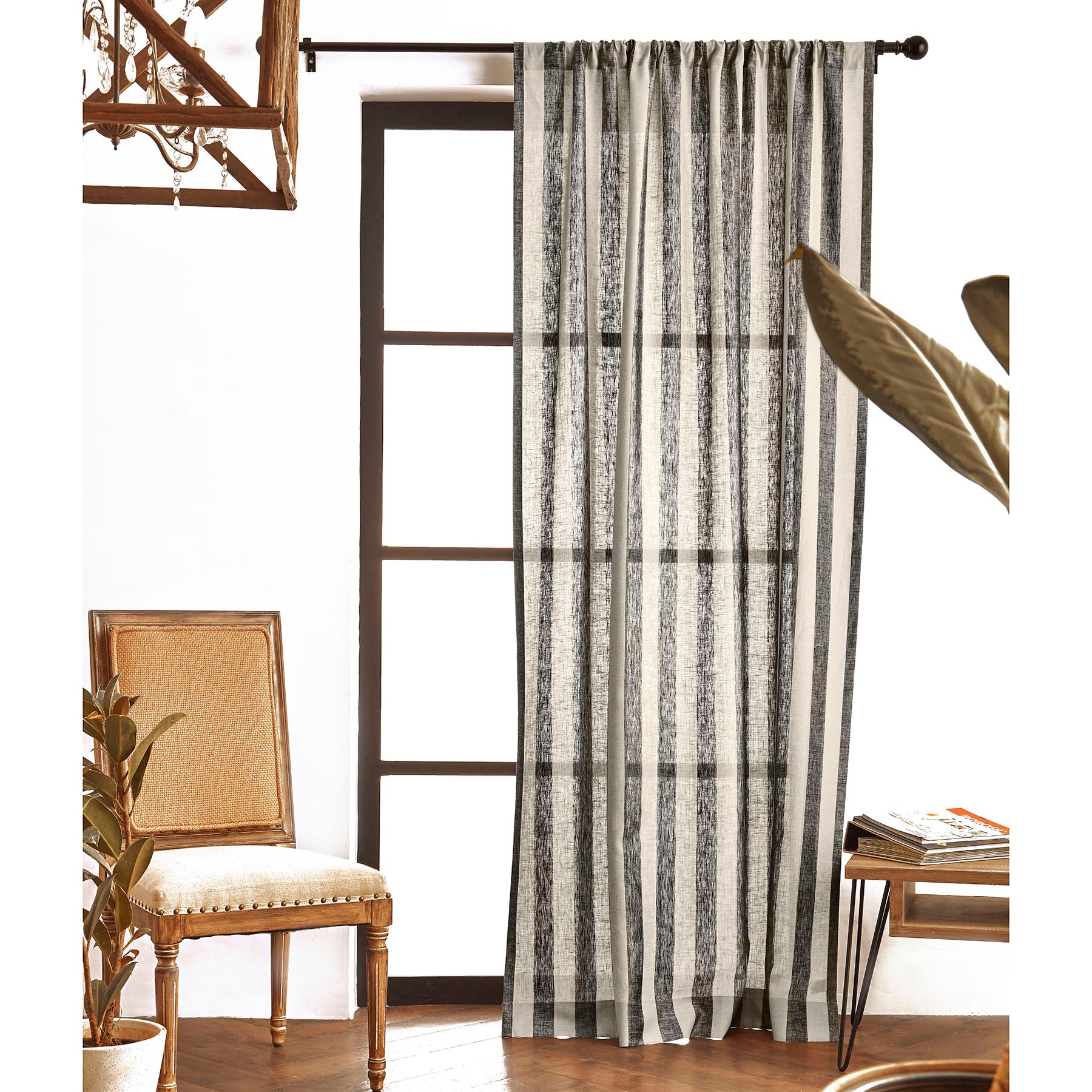 Stylish Cabana Striped Curtains for Beach House & Outdoor Living - Sun Protection & Privacy Window Treatments