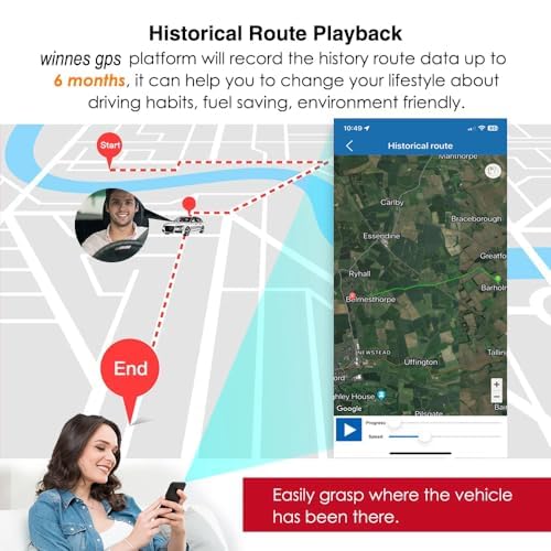 Winnes GPS Tracker TK905B - 10,000mAh Magnetic Car Tracker with 5M Accuracy | Real-Time Location Tracking via SMS & App | Long Battery Life for Vehicles, Fleet & Personal Use | Hidden Tracking Device for Cars, Trucks & Assets