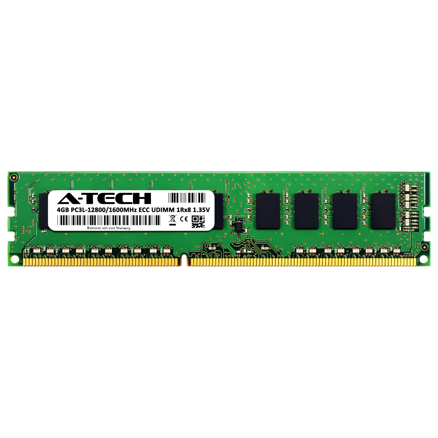 A-Tech 4GB DDR3-1600 ECC Unbuffered RAM for ASUS M4A87TD EVO Motherboard - PC3-12800 UDIMM 240-Pin 1.35V Server Memory - Perfect for Gaming PCs, Workstations & Home Servers