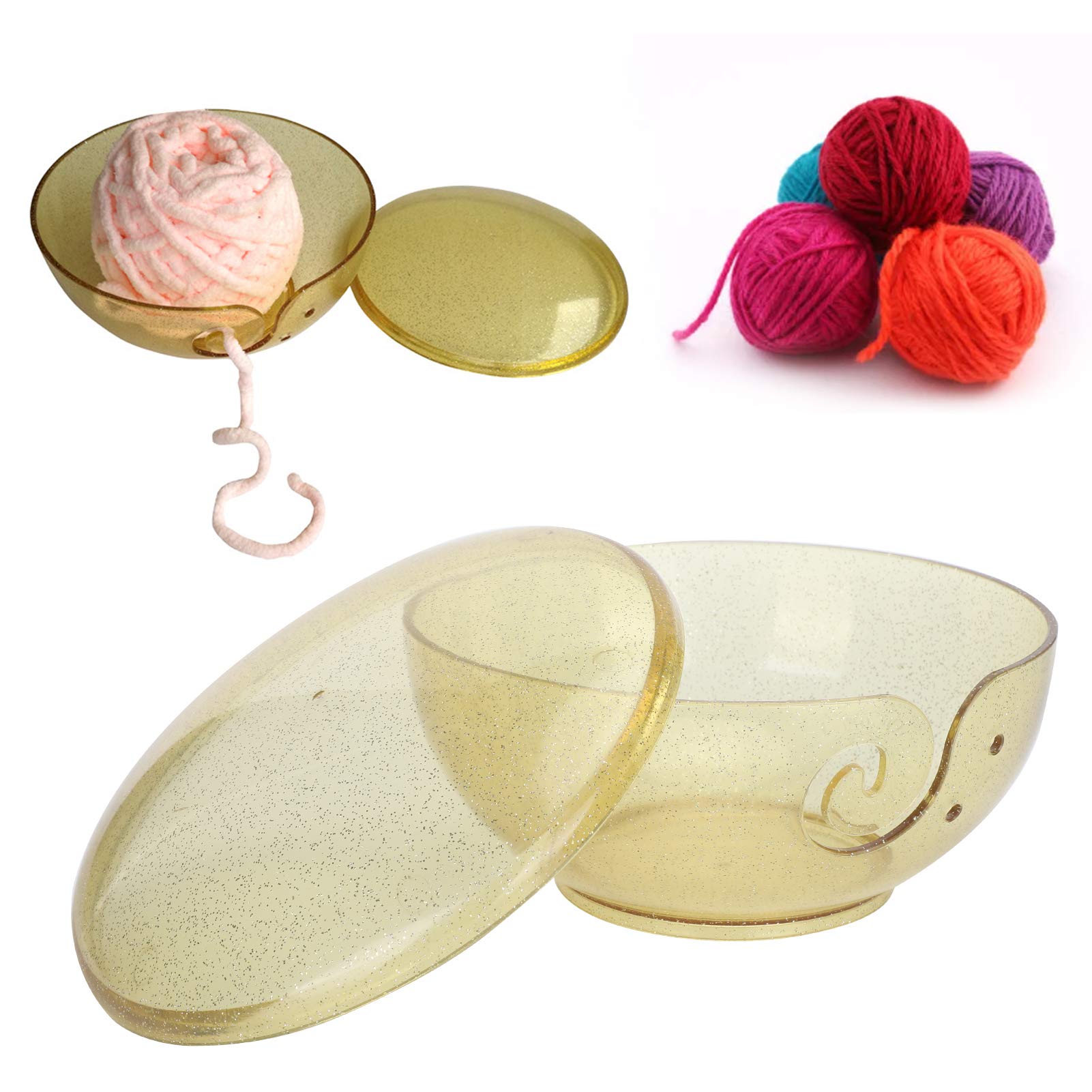Handcrafted ABS Yarn Bowl for Knitting - 7.5