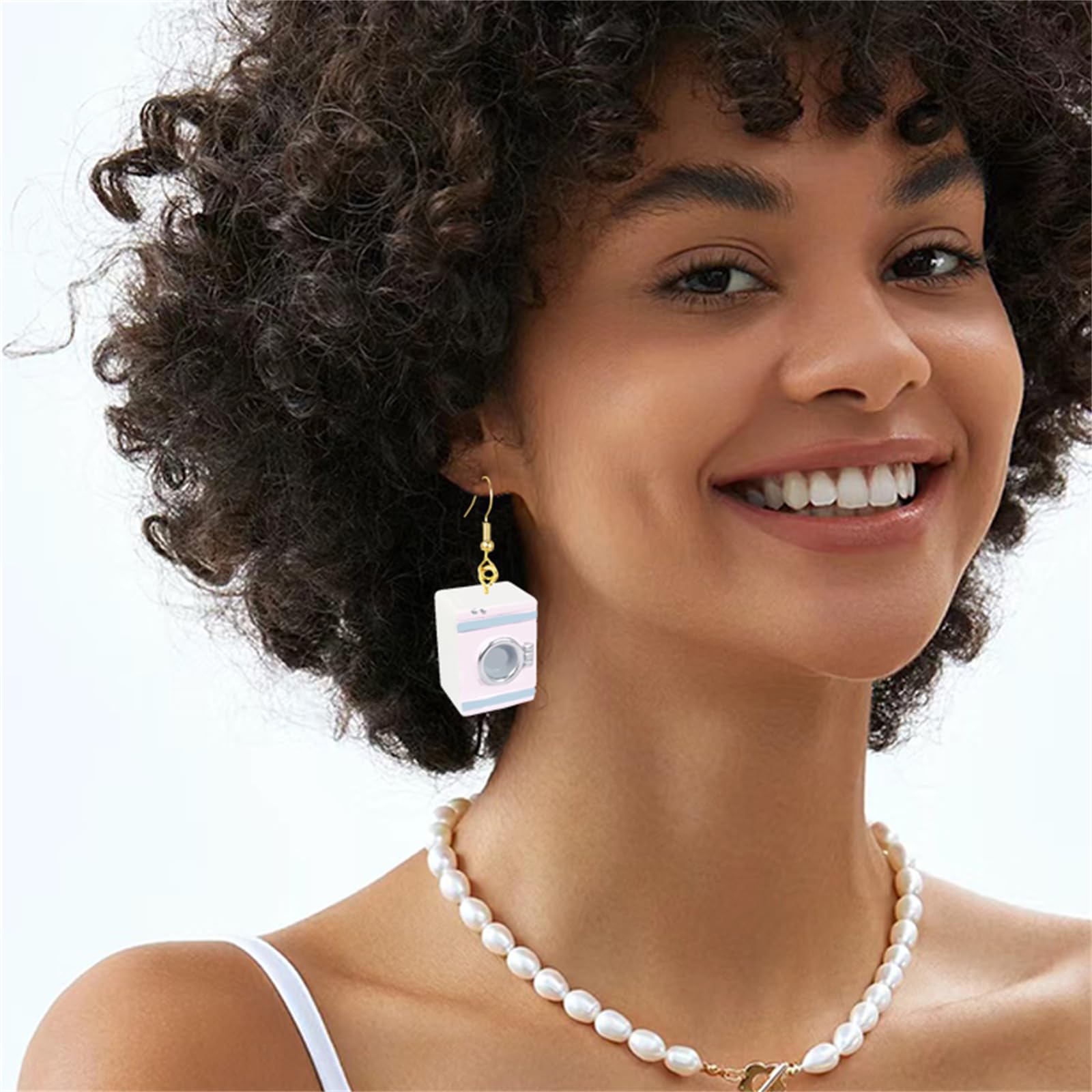 Funny and Unique Acrylic Earrings for Women - Toilet, Bathtub, Drinking Fountain, Washing Machine & Geometric Furniture Dangle Drop Jewelry - Perfect for Parties, Gifts and Everyday Fashion Accessories