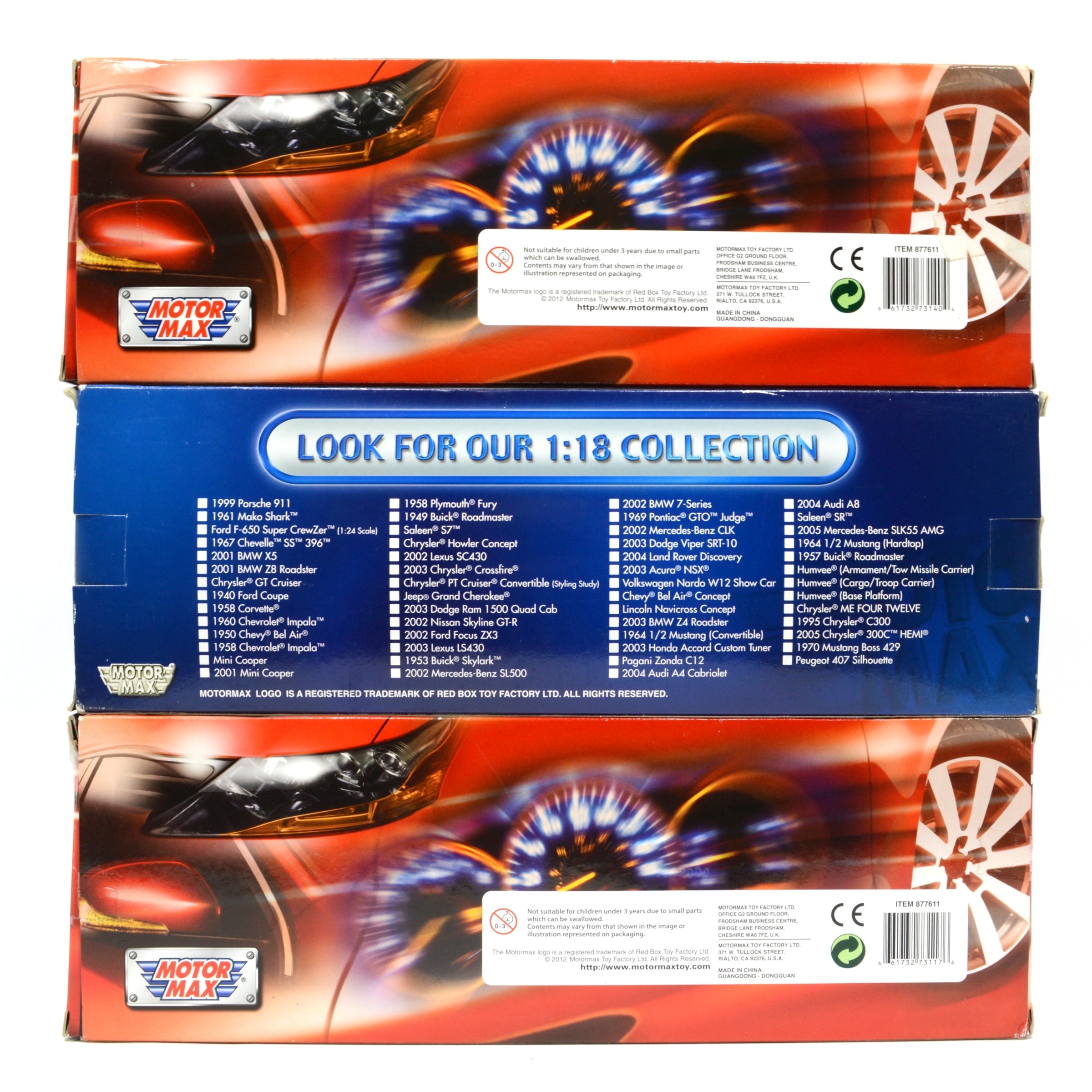 3-Pack MOTOR MAX 1:18 Scale Diecast Car Models - ACURA NSX, Me Four Twelve & SALEEN S7 - Collectible Toy Cars for Display, Gifts & Racing Enthusiasts
