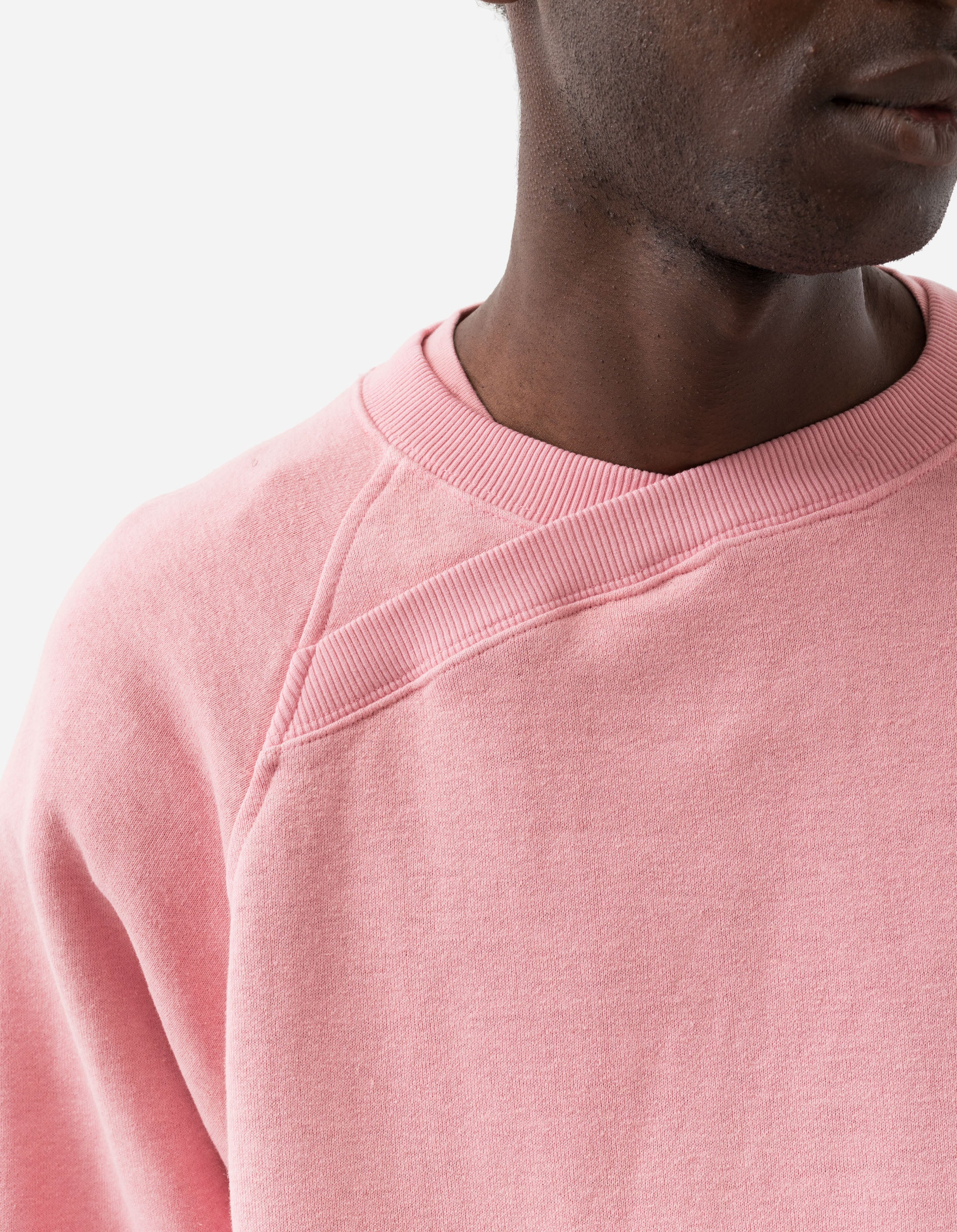 6002 Asym Monk Organic Cotton Crewneck Sweatshirt for Women - Soft & Comfortable Pink Sweater for Casual Wear & Loungewear