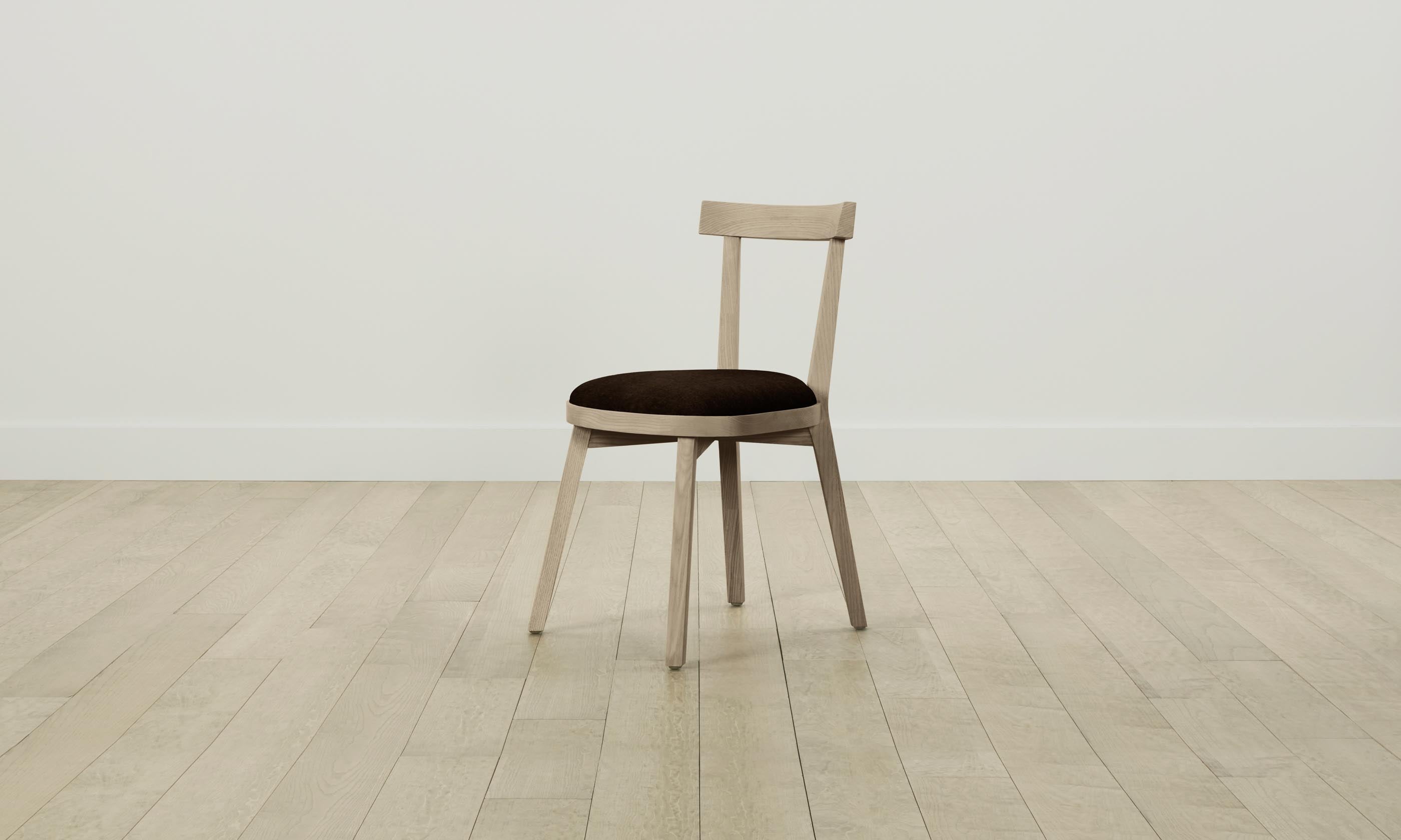 Premium Mohair Chocolate Allen Dining Chair - Modern Upholstered Seat for Kitchen, Dining Room & Home Office - Comfortable & Stylish Furniture