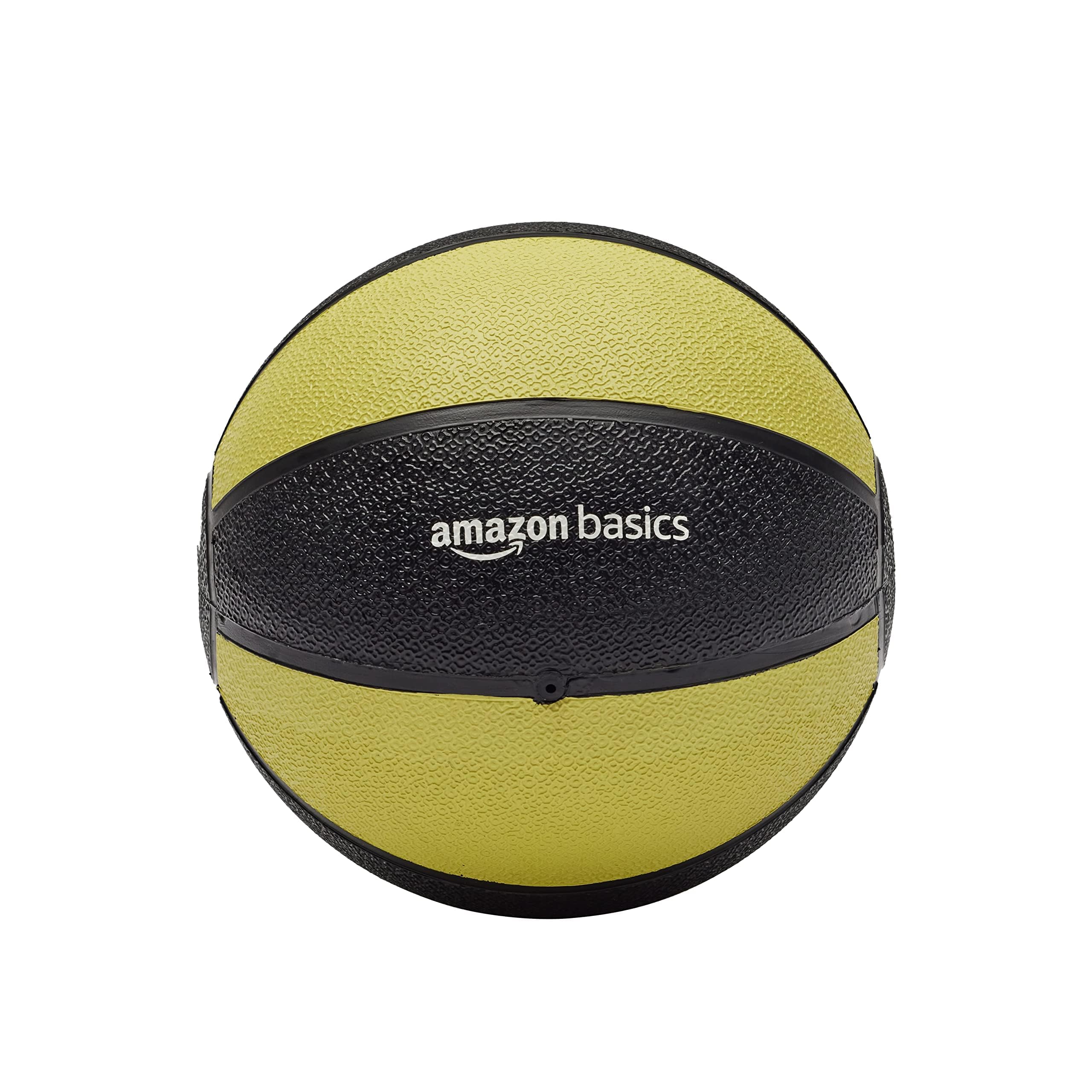 Amazon Basics Weighted Medicine Ball - 6-30 lbs for Strength Training, CrossFit, Yoga & Home Gym Workouts - Durable Rubber Coating for Grip & Safety - Perfect for Fitness, Rehabilitation & Sports Training