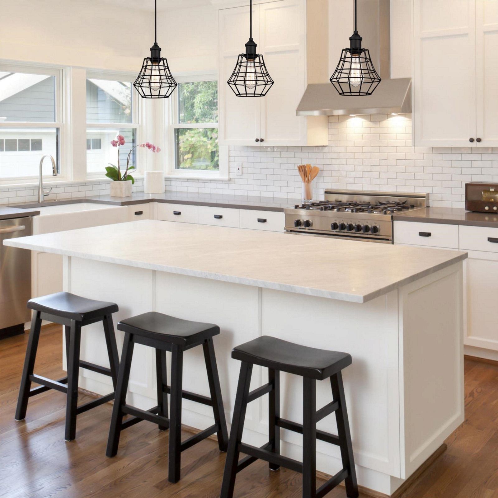 Westinghouse Deluminator Pendant Light - Modern Hanging Fixture for Kitchen Island, Dining Room & Bedroom Lighting