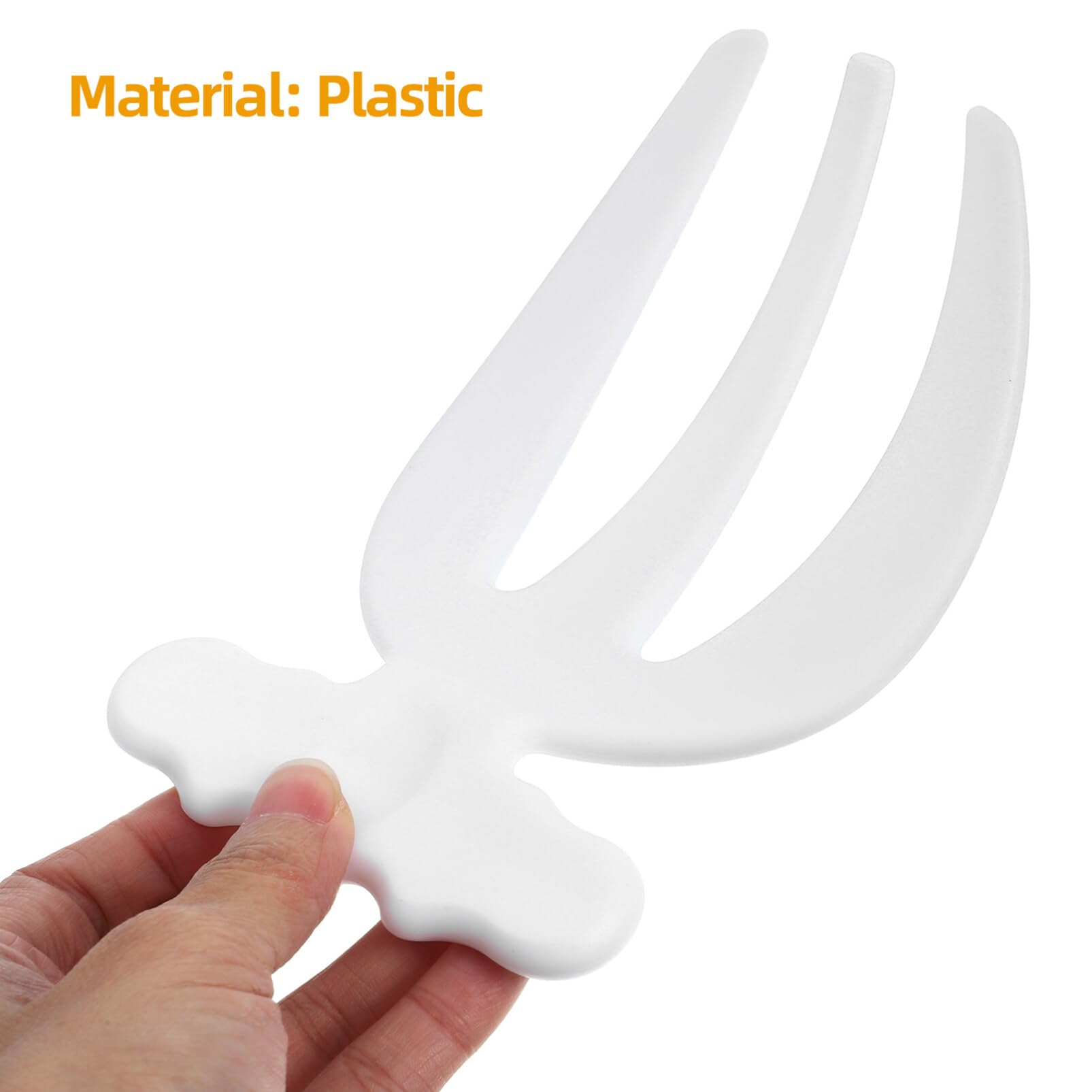 2-Piece Plastic Salad Servers Set - Salad Forks & Claws for Mixing Vegetables, Fruits, Pasta - Perfect for Food Tossing, Serving at Buffets, Weddings & Parties - Durable Kitchen & BBQ Utensils