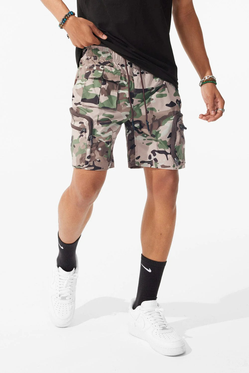 Jordan Craig Retro Altitude Cargo Shorts (Camo 2.0) - Men's Military Style Camouflage Cargo Shorts for Outdoor Hiking & Casual Wear