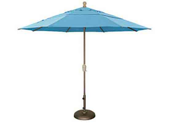 11' Deluxe Auto Tilt Patio Umbrella with Wind Vent - Perfect for Poolside, Backyard, and Outdoor Dining Areas