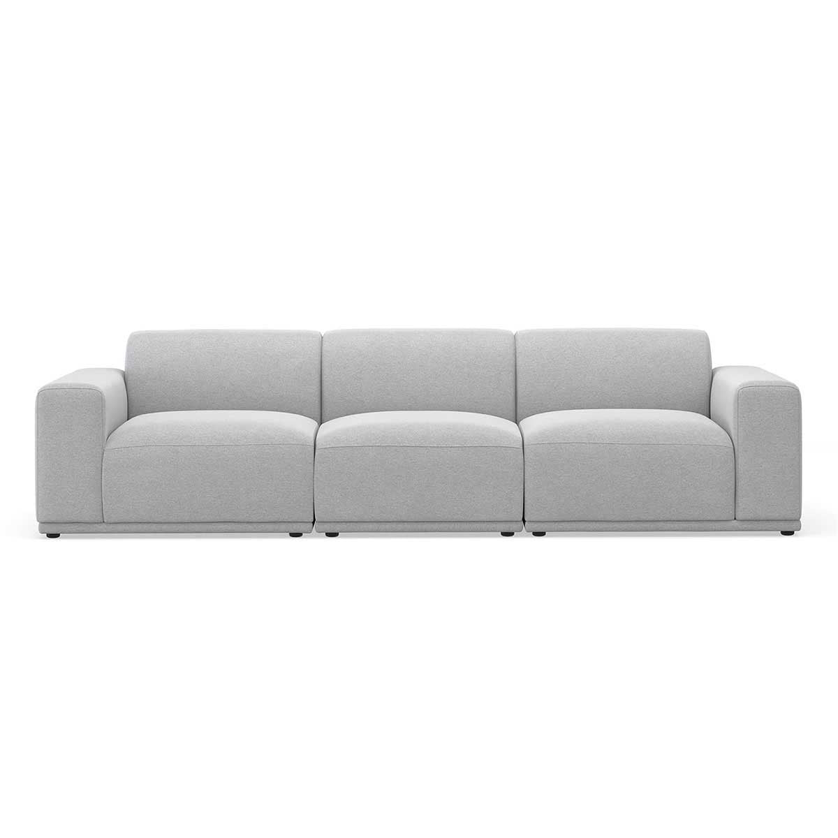 Bailey Fabric 3.5 Seater Modular Sofa - Modern Sectional Couch for Living Room, Lounge & Apartment - Comfortable L-Shaped Sofa with Removable Cushions
