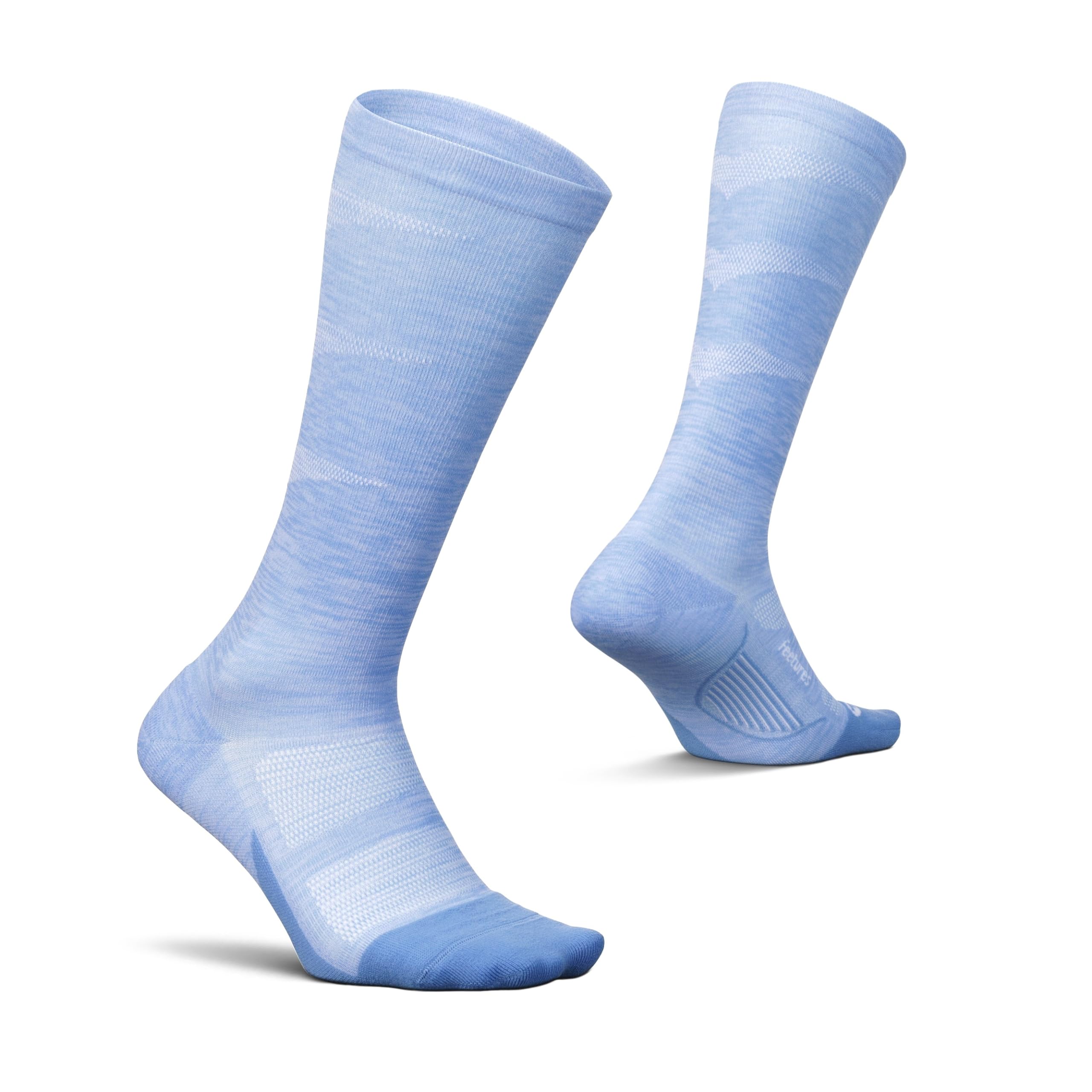 Feetures Compression Knee High Socks - Best Graduated Compression Socks for Women & Men - 1 Pair - Perfect for Running, Travel & Circulation Support