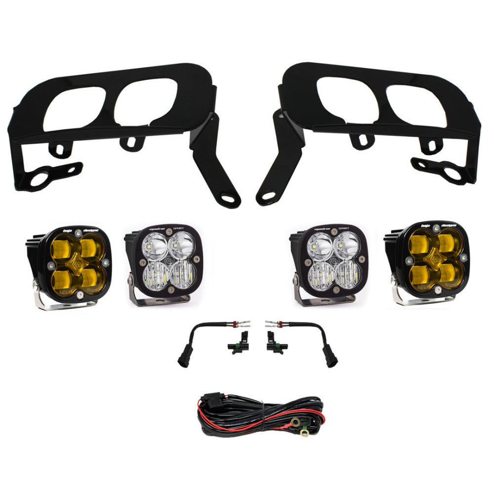 14-15 Chevy Silverado 1500 Dual Fog Pocket Kit - LED Light Bar Bumper Accessories for Off-Roading & Night Driving