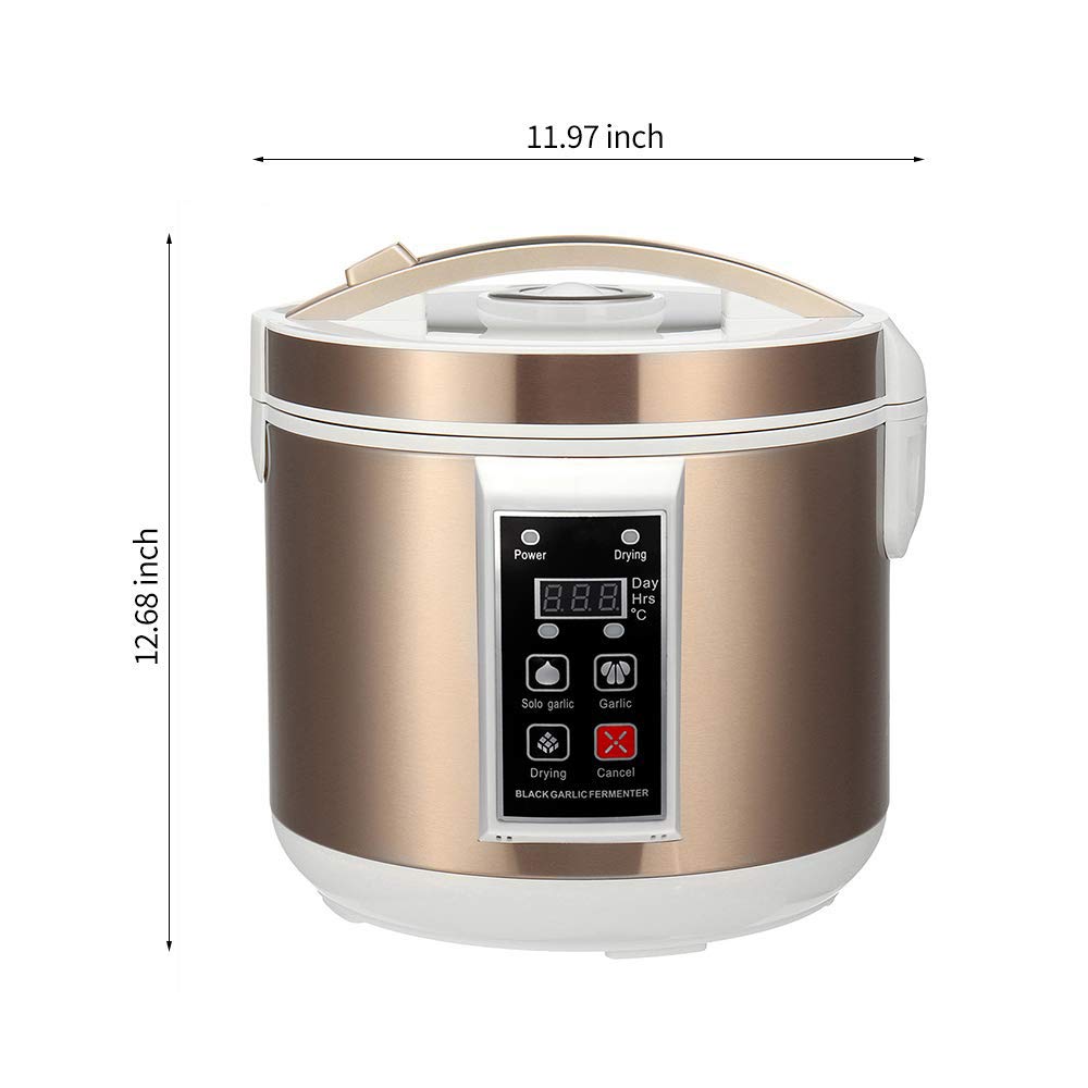 6L Automatic Black Garlic Fermenter - Intelligent Control Garlic Maker & Fermentation Machine - Electric Garlic Pot for DIY Healthy Food - Perfect for Home Cooking, Meal Prep & Organic Food Enthusiasts