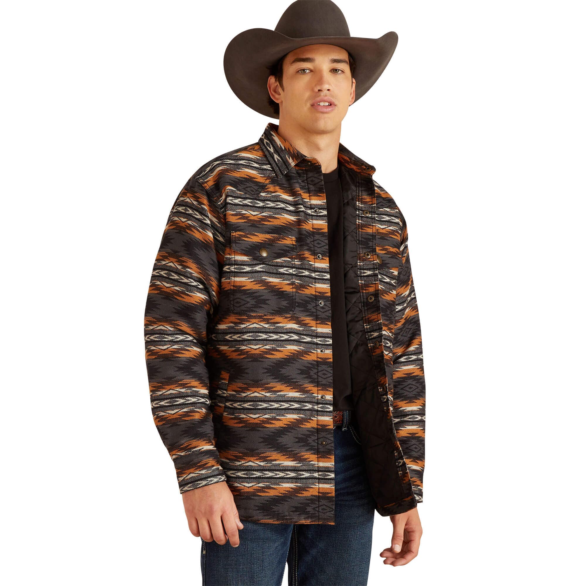 ARIAT Men's Harcourt Shirt Jacket - Lightweight Flannel Shirt Jacket for Men, Casual & Outdoor Wear, Perfect for Hiking, Camping & Fall Layering