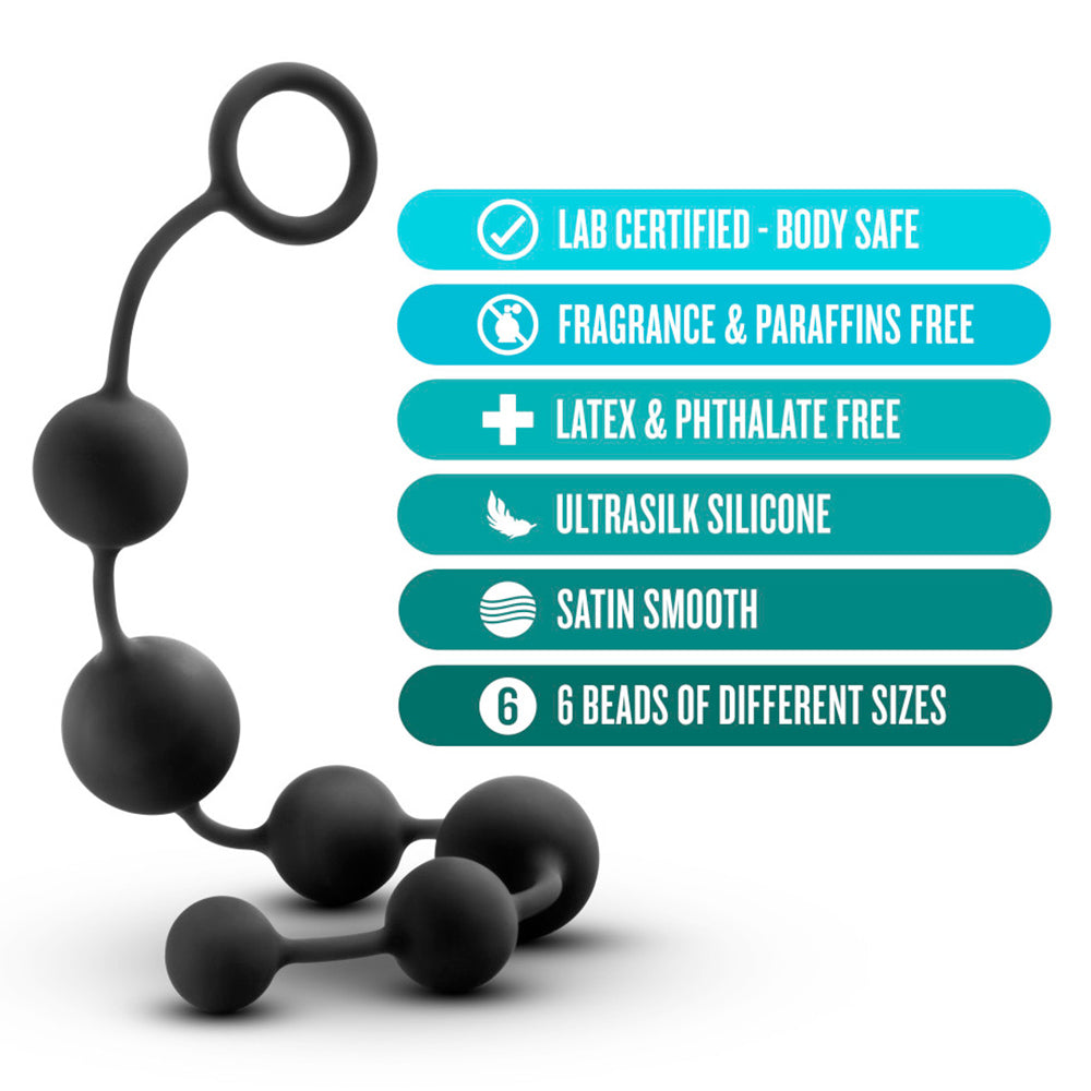 Premium Platinum Silicone Anal Beads - Large Size for Enhanced Pleasure | Perfect for Couples Play & Solo Exploration | Adult Toys for Sensual Experience