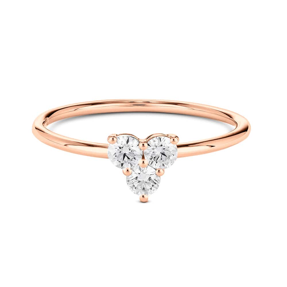Lab Grown Diamond Promise Ring - Mini Trio Set for Women, Dainty & Elegant, Perfect for Anniversaries, Engagements & Special Occasions