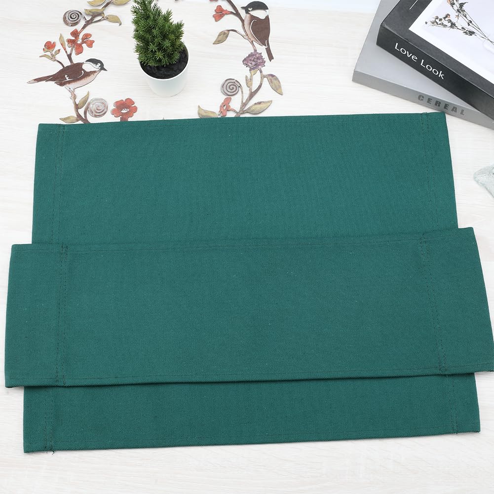 GORGECRAFT 19-20x7-15 Inch Green Canvas Replacement Chair Covers Kit - Seat & Back with Wood Sticks - Easy Clean Folding Chair Covers for Home, Patio, Movie Theater, and Outdoor Furniture Accessories