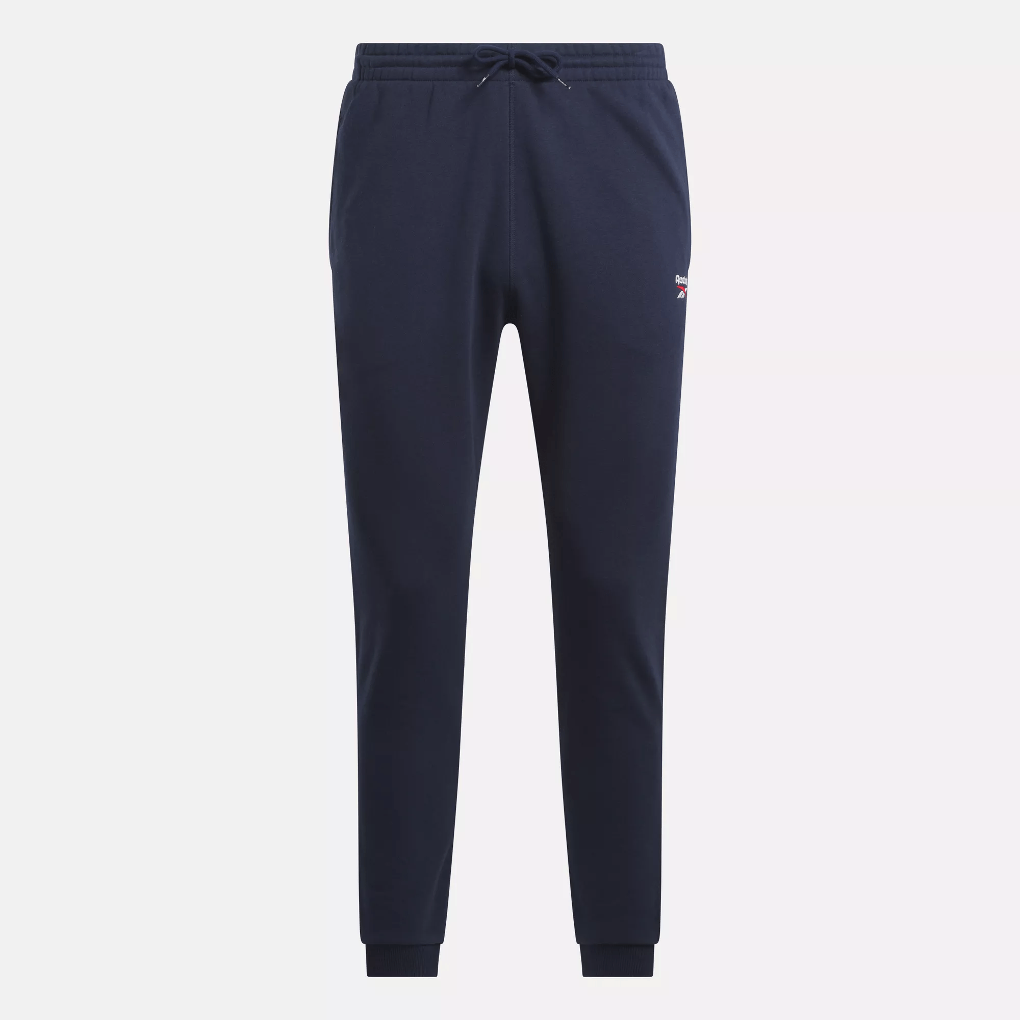 Reebok Men's Identity Small Logo Fleece Joggers - Comfortable Athletic Pants for Running, Gym & Lounge Wear