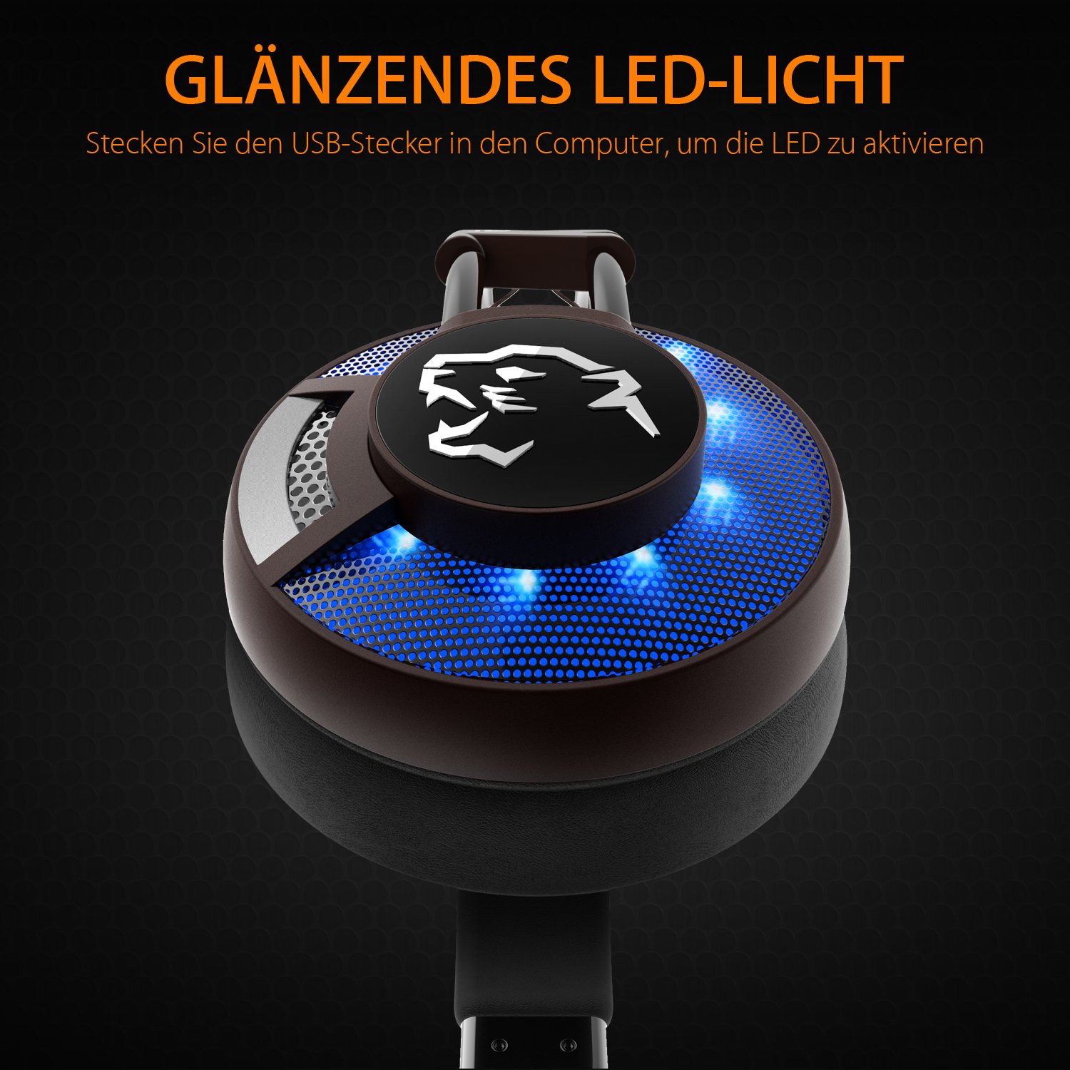 Best LED Gaming Headset with 7.1 Virtual Surround Sound & Noise-Isolating Mic - USB Over-Ear Headphones for PC, PS4, Laptop, Mac - Perfect for FPS, RPG & Online Gaming Sessions