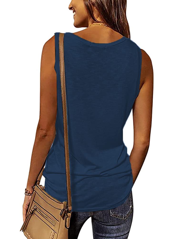 Trendy Women's Summer Tops 2023 - Sleeveless Tank Tops, Loose Fit Athletic Shirts for Gym, Yoga & Casual Wear | Breathable & Comfortable Workout Tees