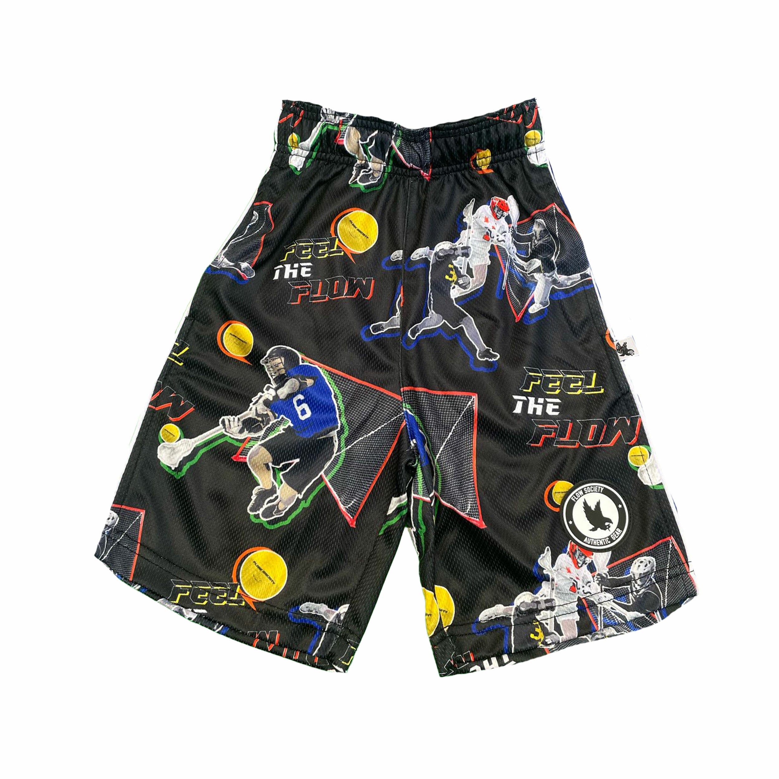 Boys' Feel The Flow Lacrosse Shorts - Lightweight & Breathable for Sports & Training - Perfect for Lacrosse, Running, and Gym Workouts