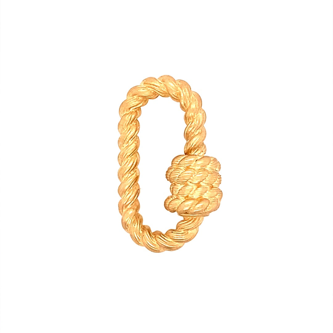 14K Yellow Gold Twisted Lock Necklace by Marla Aaron - Elegant Jewelry for Women, Perfect for Gifts, Anniversaries and Special Occasions