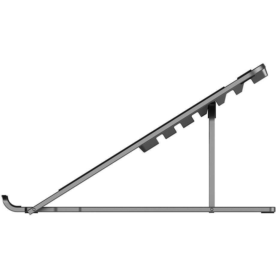 ALOGIC Metro Adjustable Folding Laptop Stand for MacBook & Notebooks - Space Grey | Ergonomic Portable Computer Riser for Home, Office & Travel Use