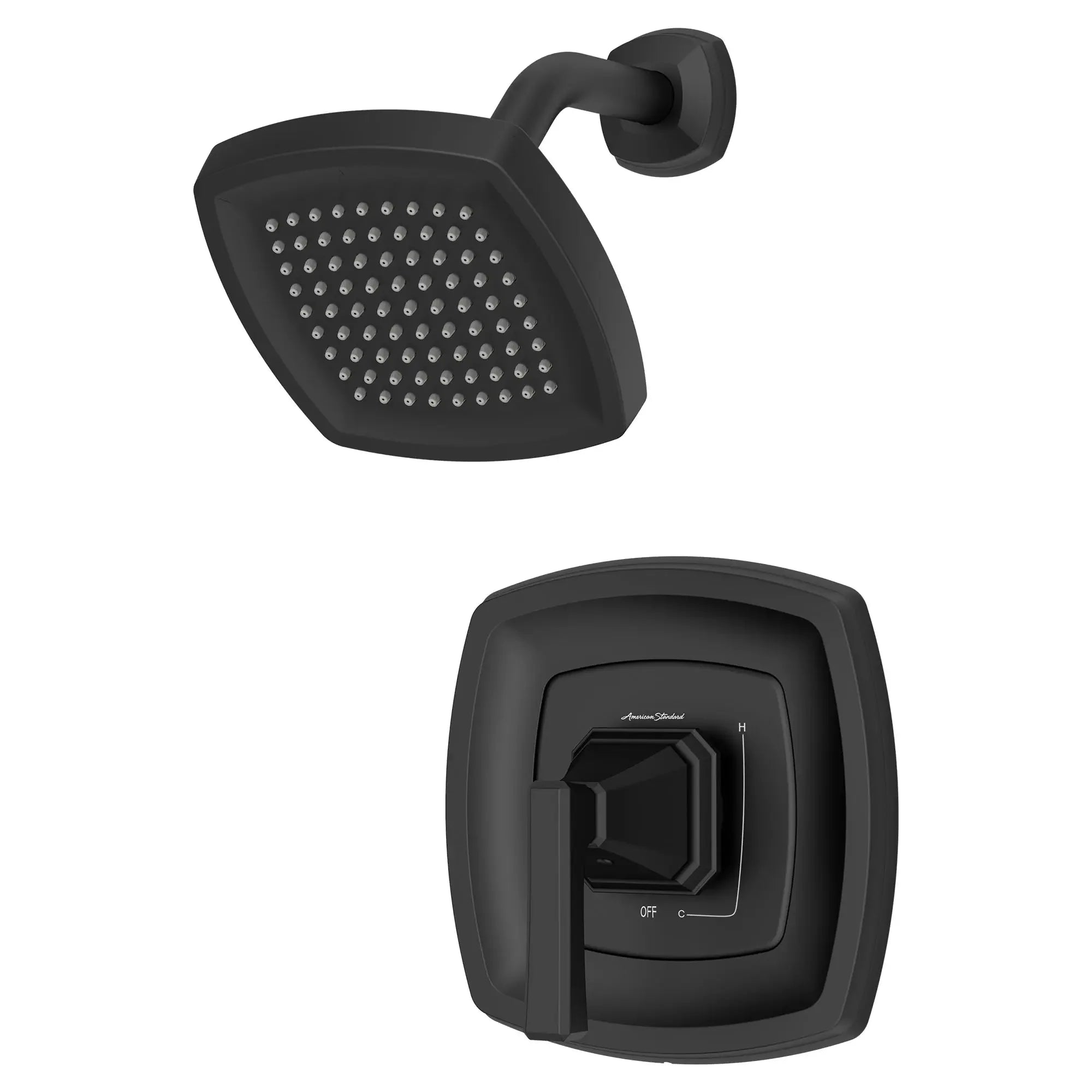 Crawford 2.5 GPM/9.5 LPM Shower Trim Kit with Showerhead & Double Ceramic Pressure Balance Cartridge - Lever Handle Design for Modern Bathrooms & Spa-Like Experience