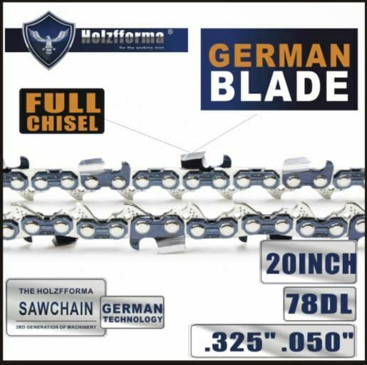 Husqvarna Chainsaw Chain .325 .050 20-Inch 78 Drive Links - Compatible with Models 36, 41, 50, 51, 55 - Perfect for Tree Cutting, Logging & Woodworking Projects