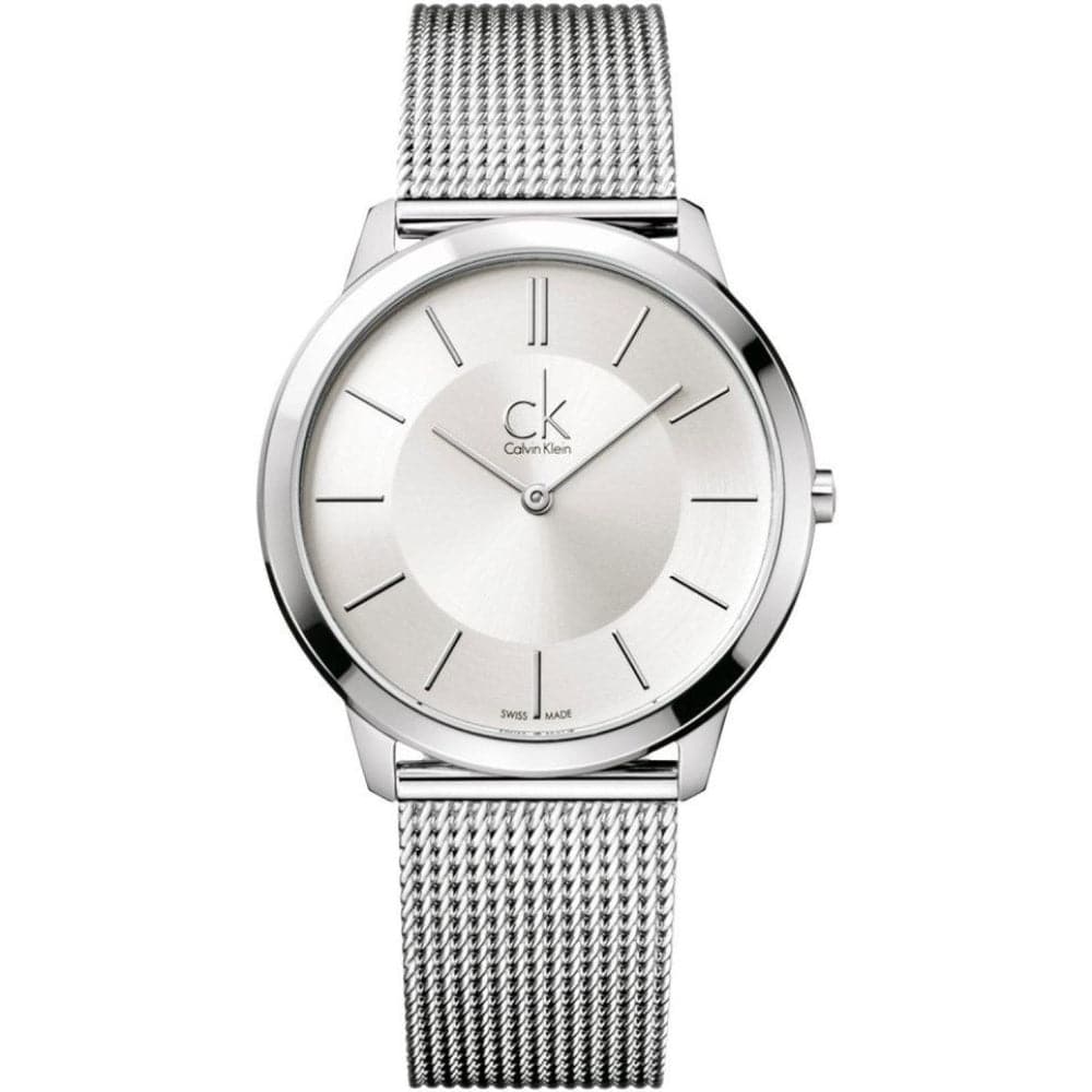 Calvin Klein Minimal K3M21126 Men's Watch - Slim Stainless Steel Analog Wristwatch for Business, Casual & Formal Wear