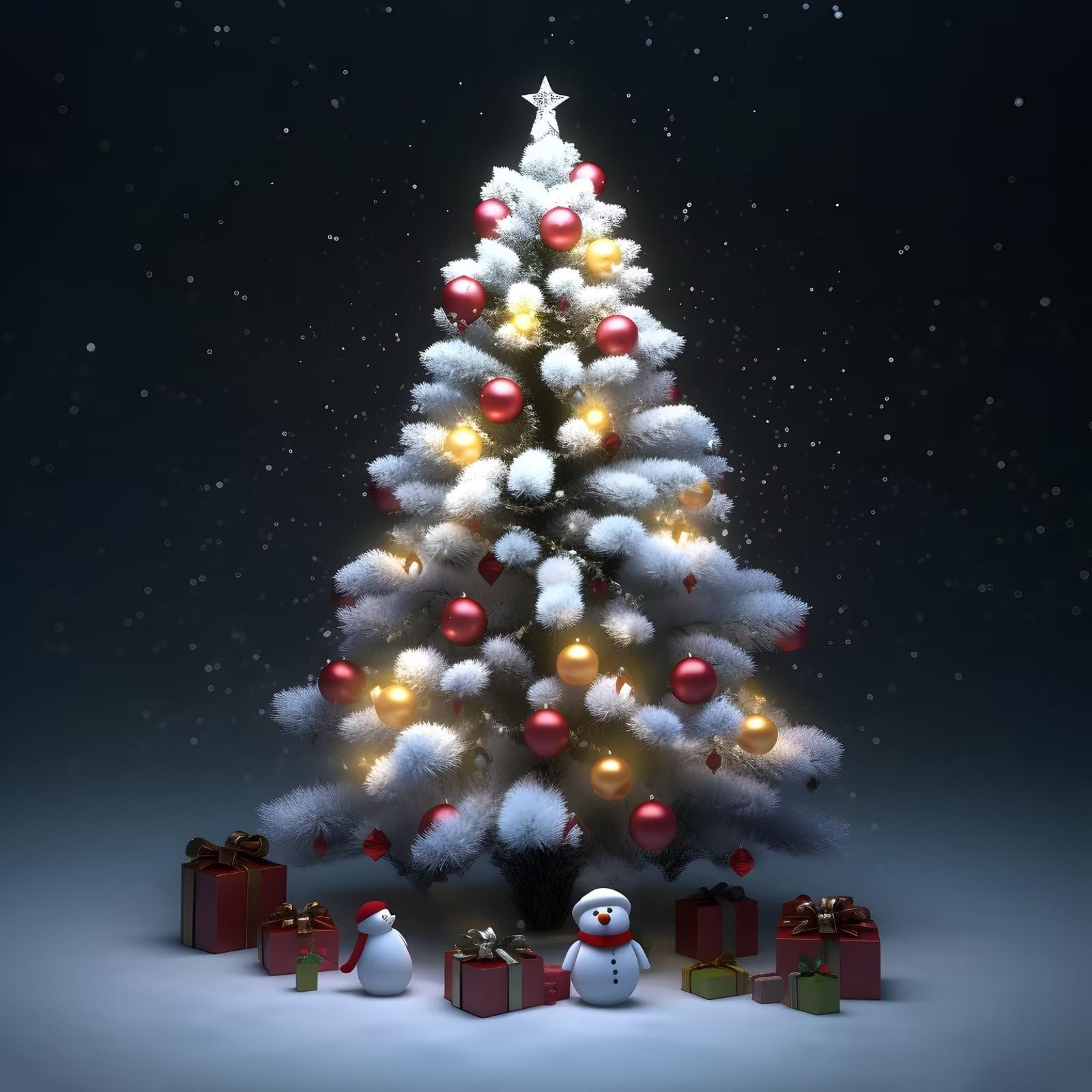 5D Diamond Painting Kit for Adults Beginners - Snowy Christmas Tree Round Full Drill Diamond Art - Winter Home Decor & DIY Craft Gift (12x18 Inch) - Perfect for Wall Art, Holiday Decoration & Relaxation Therapy