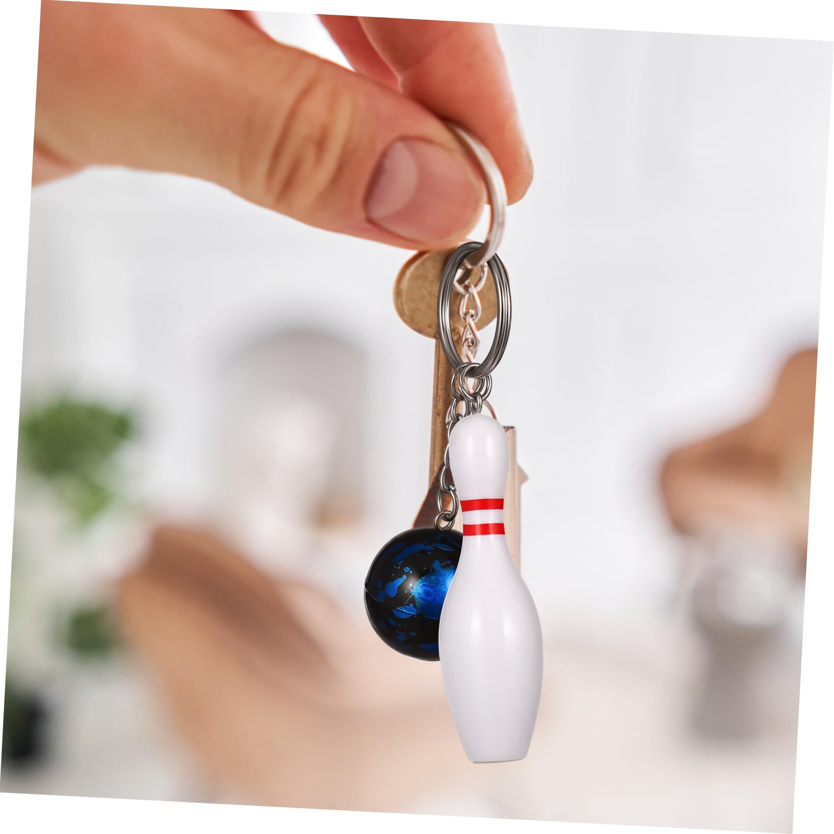 WHAMVOX 30 Pack Stainless Steel Macrame Keychain - Sports Themed Key Rings for Gym, Hiking & Outdoor Activities | Durable Plastic Keychains for Backpacks, Luggage & Gear Organization