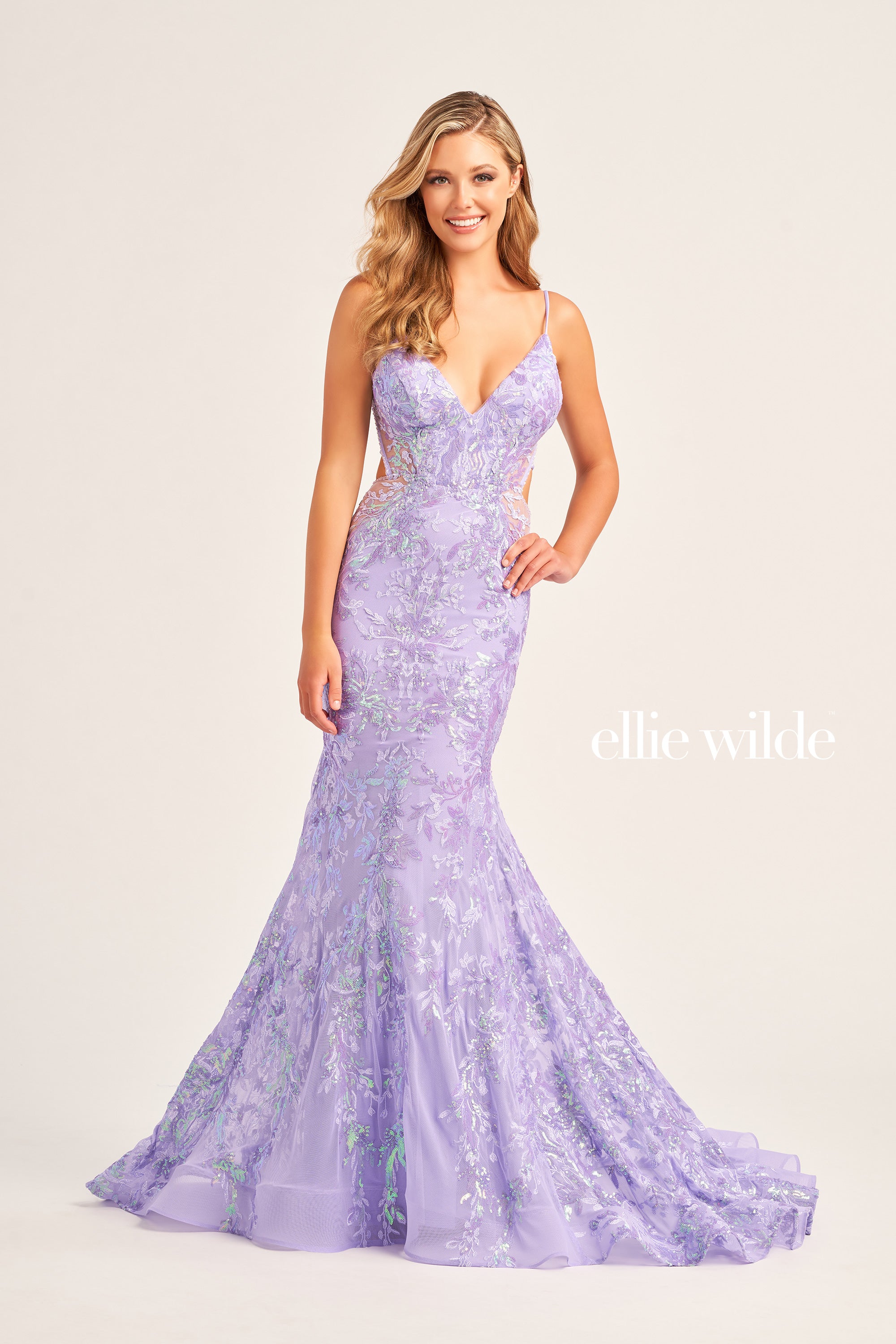 Ellie Wilde EW35011 Elegant Evening Gown for Prom, Wedding & Special Occasions - Perfect for Dances, Galas & Formal Events