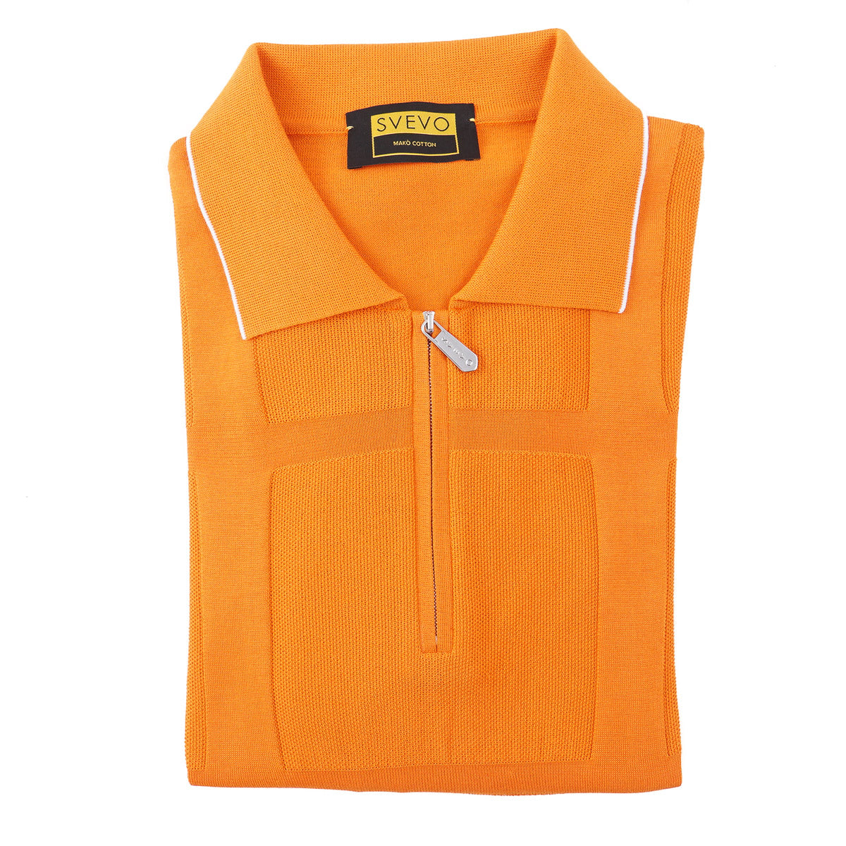 Svevo Men's Knit Cotton Polo Sweater - Comfortable Casual Wear for Office, Golf & Everyday Outfits