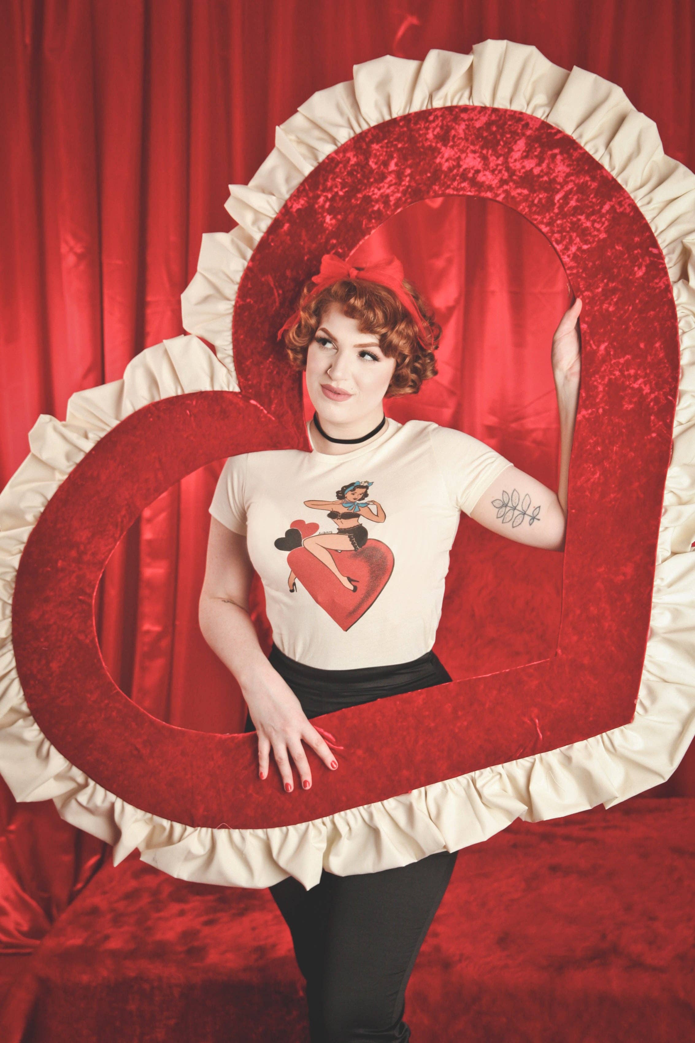 All My Love Fitted Tee in Ivory - Soft Cotton Women's T-Shirt for Casual Wear & Everyday Outfits