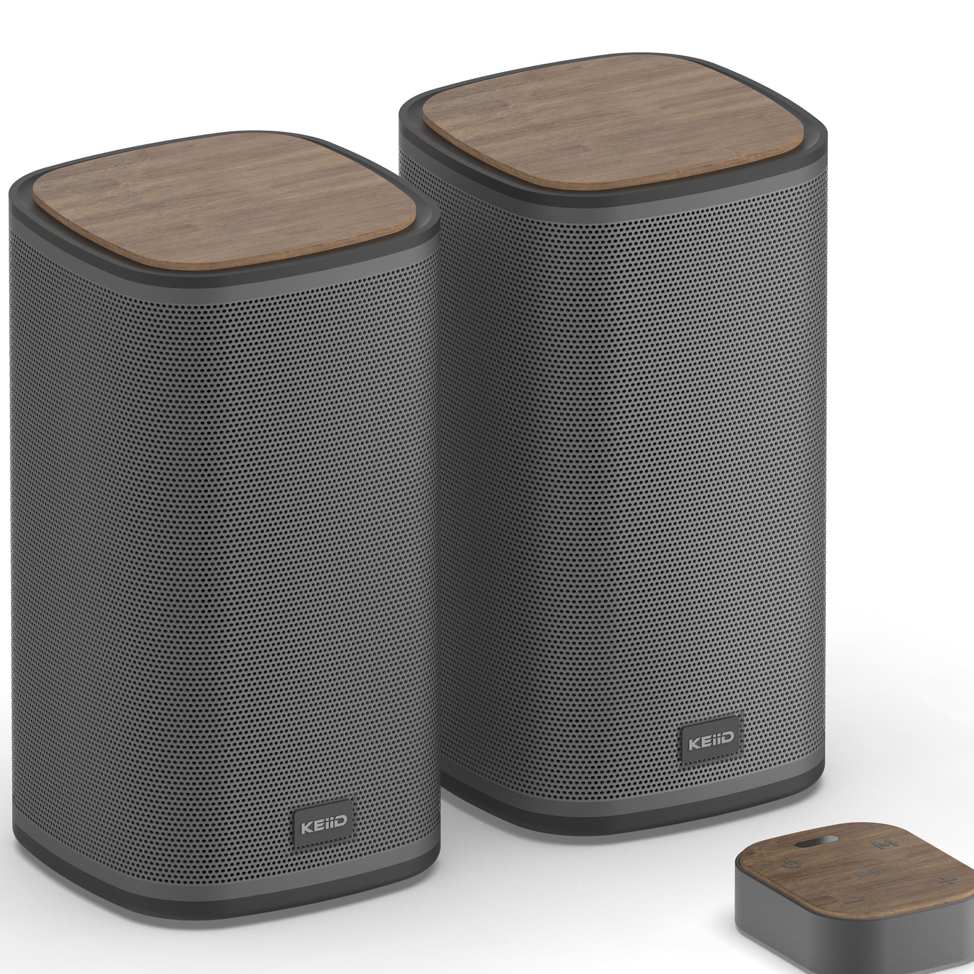 Wireless Bluetooth Computer Speakers with Touch Control for PC, Laptop & Desktop - Stereo Gaming Speakers with 4 EQ Modes, Modern Design (2024 Model) - Perfect for Home Office, Gaming & Music Streaming