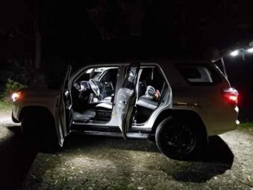 Super Bright Canbus LED Bulbs Kit for Toyota 4Runner 2006-2021 - Interior Lights, License Plate Lights, Cargo Lights & Reverse Backup Lights - Xenon White - Easy Installation & Long Lifespan - Perfect for Night Driving, Off-Roading & Enhanced Visibility