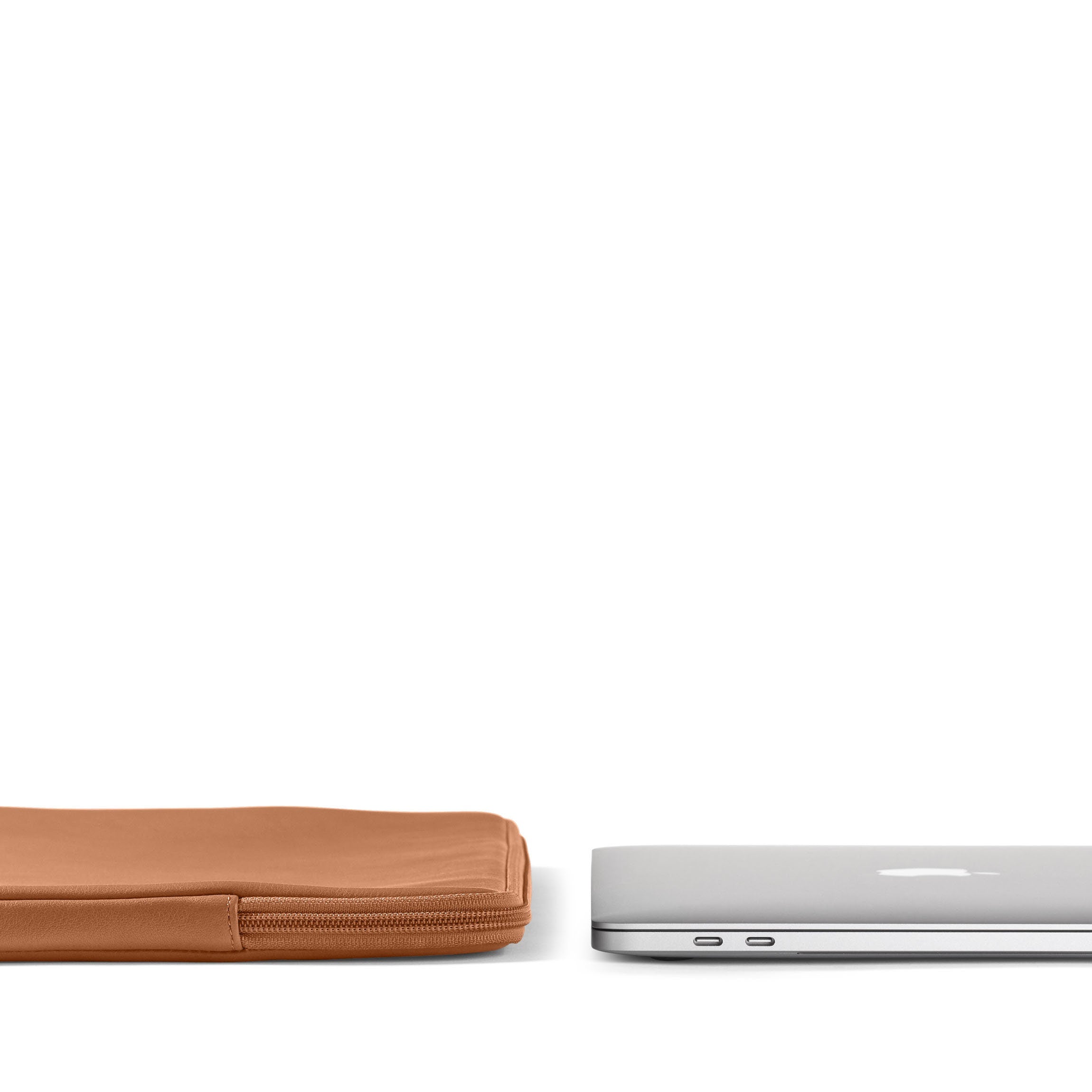 Premium 15/16 Inch MacBook Pro Sleeve Case - Genuine Leather, Cognac Brown - Perfect for Travel, Office & School Protection
