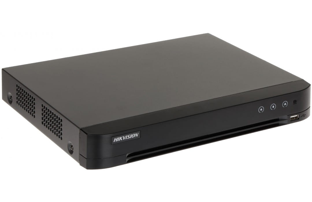 iDS 7208HUHI M2/P(C) 8-Channel Hybrid DVR with 8x PoE Ports, No HDD Included, Supports CVI/TVI/AHD Analog & IP Cameras - Ideal for Home Security & Business Surveillance Systems