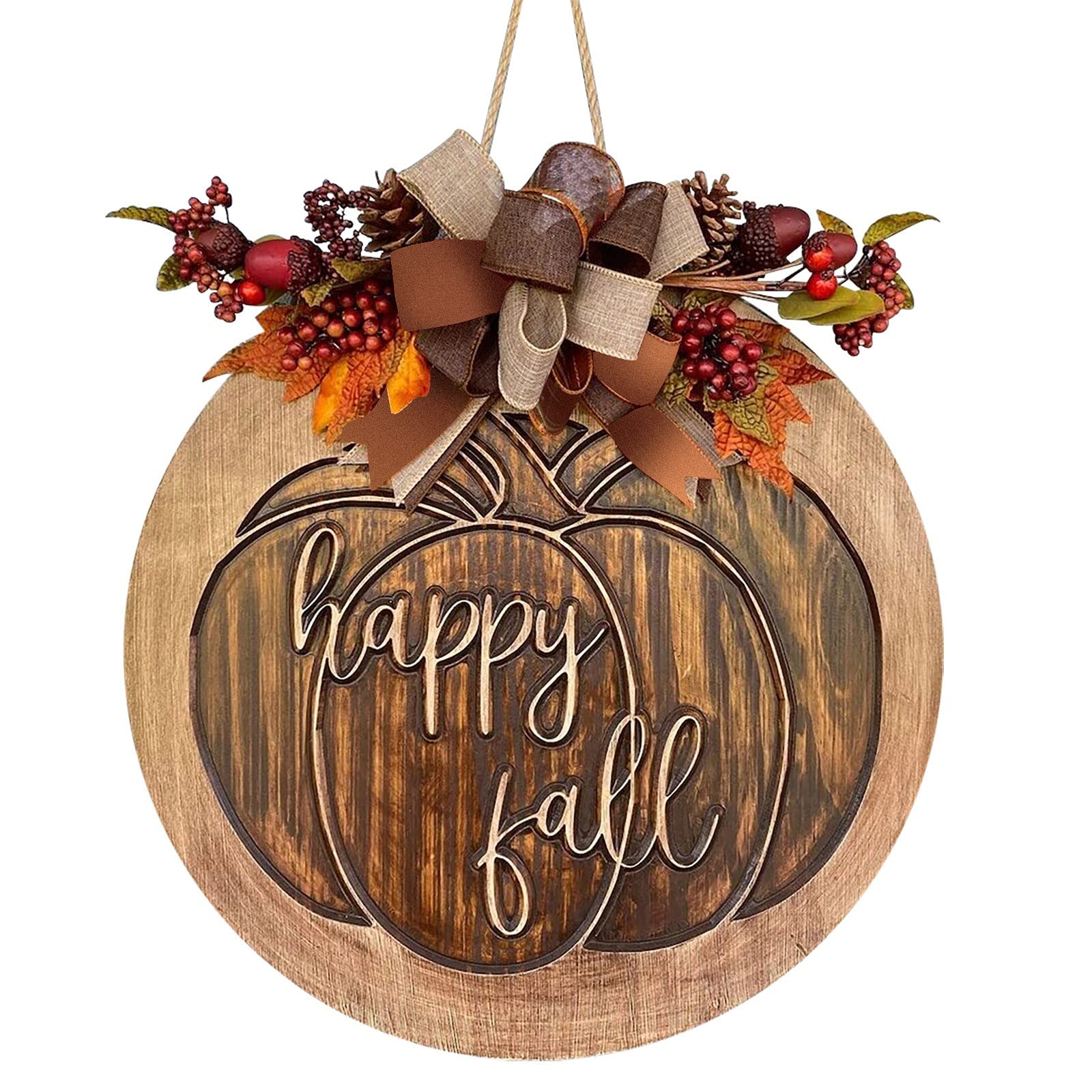Autumn Wreath Decor for Halloween & Home - Door Hanging